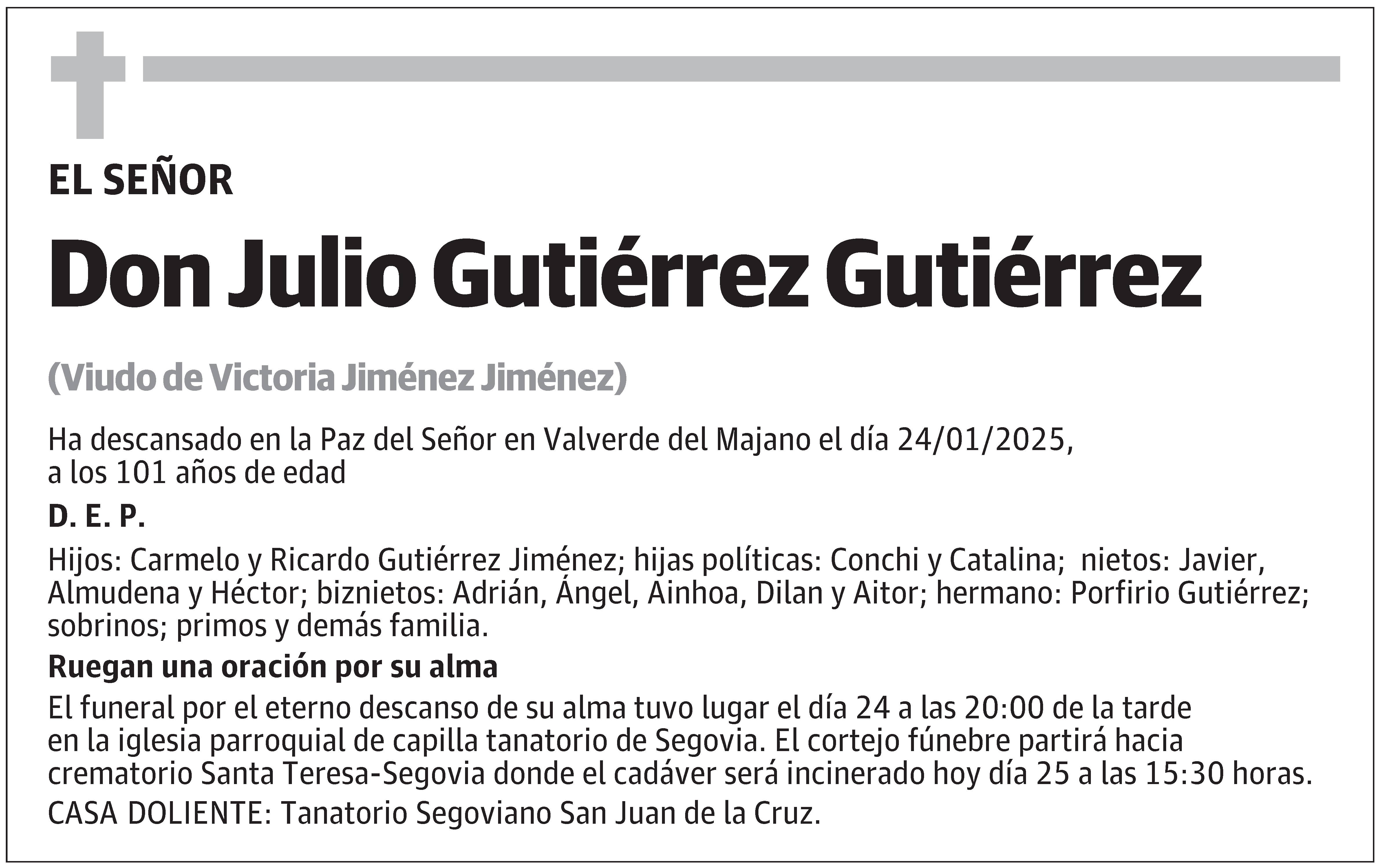 Julio Gutiérrez Gutiérrez