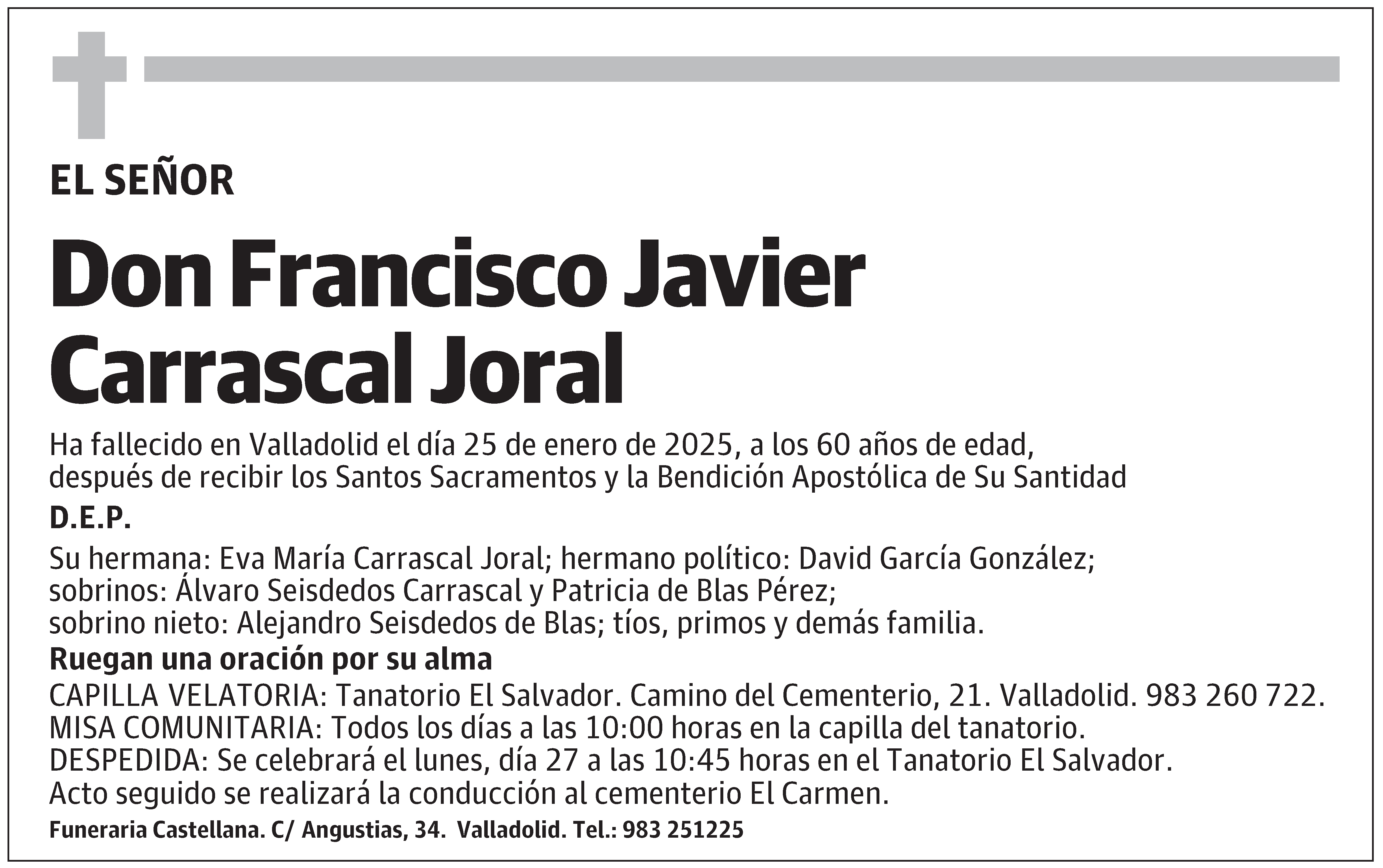 Francisco Javier Carrascal Joral