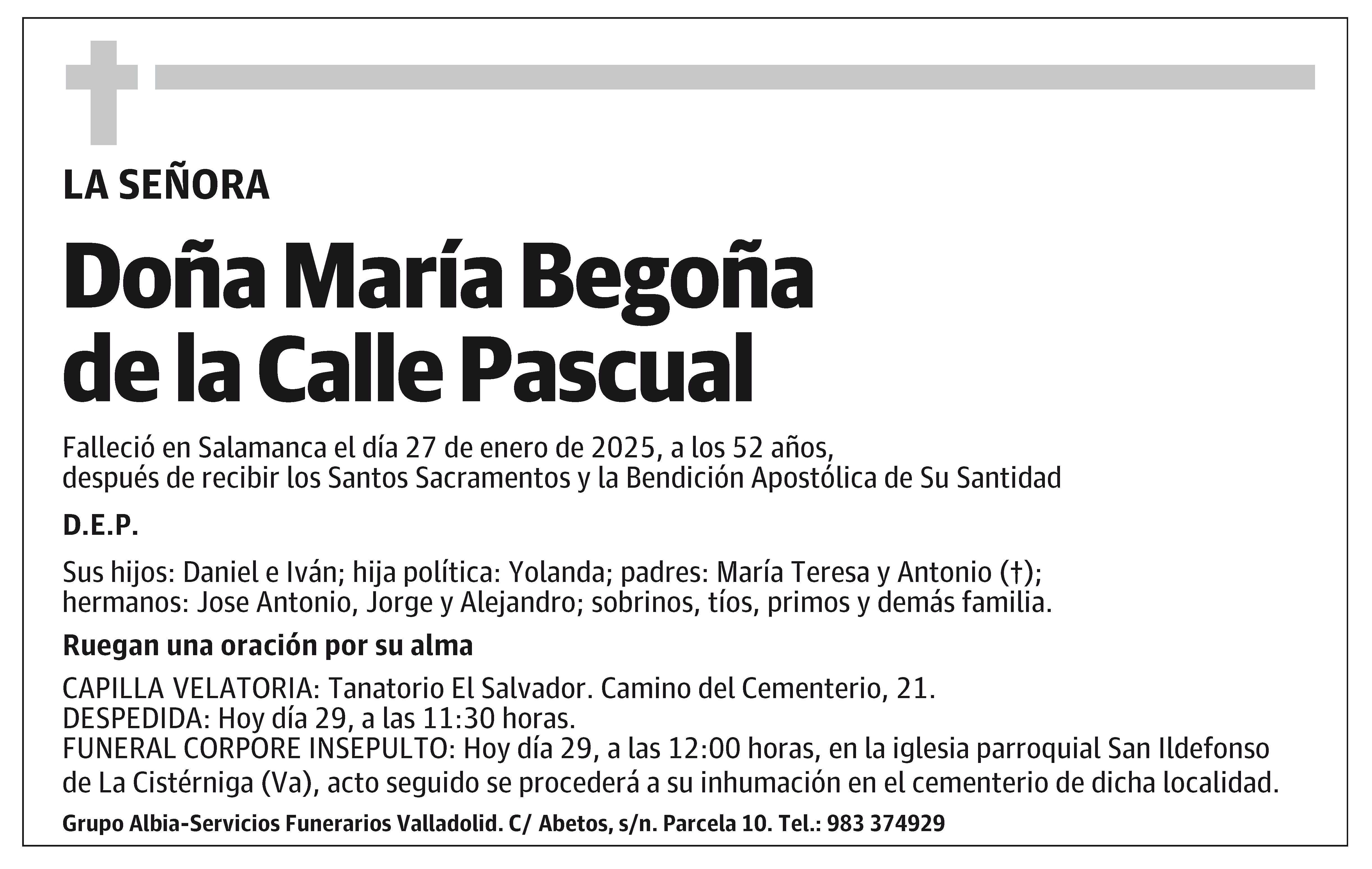 María Begoña de la Calle Pascual