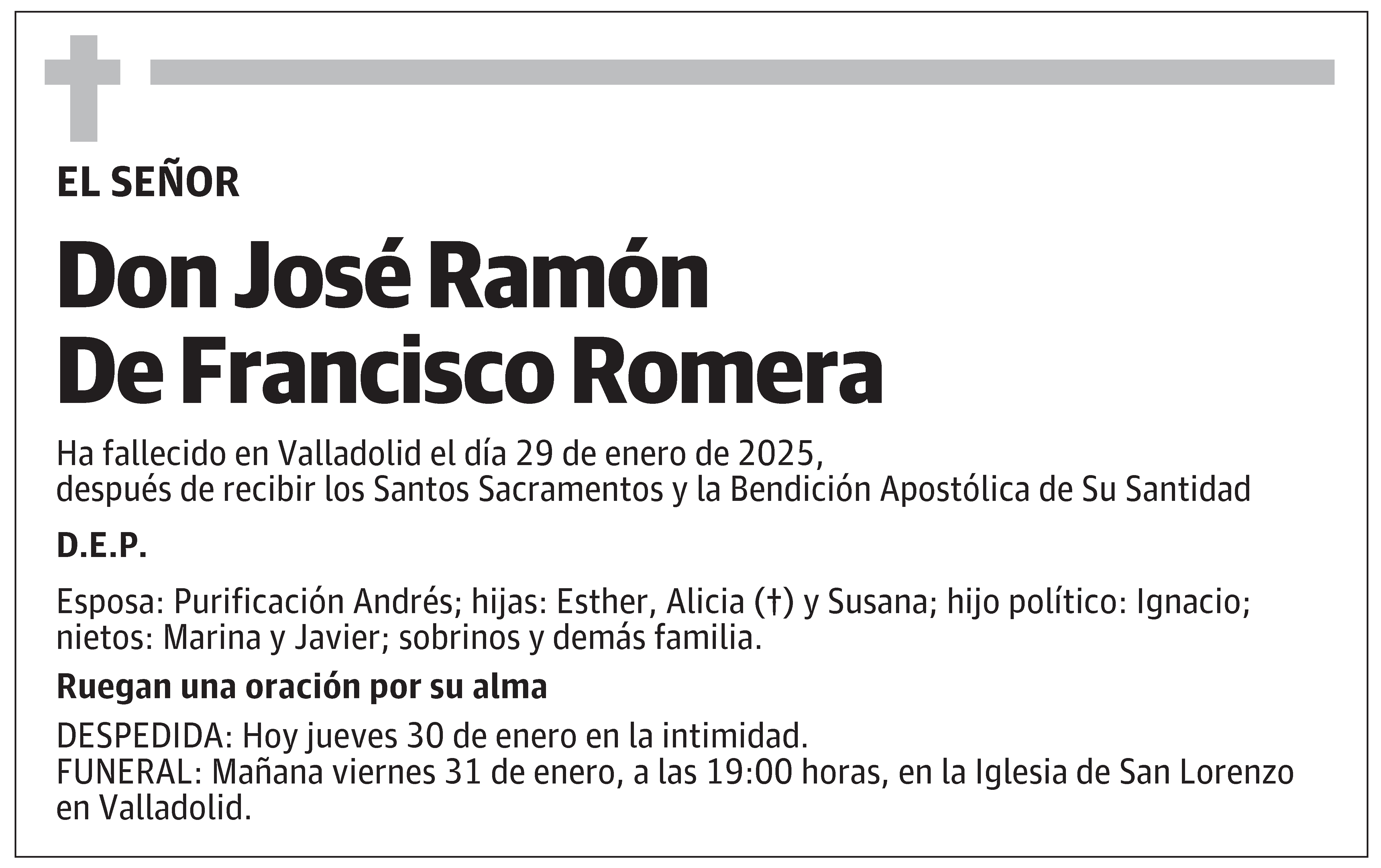 José Ramón De Francisco Romera