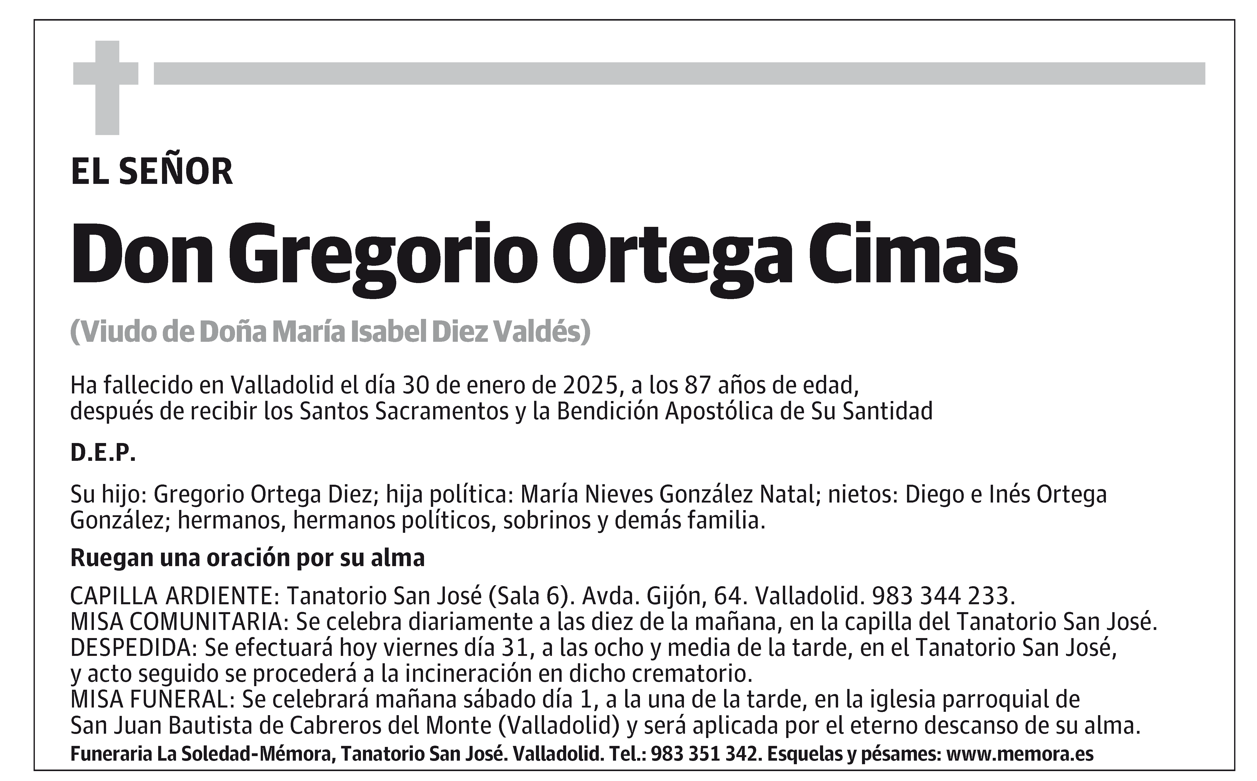 Gregorio Ortega Cimas