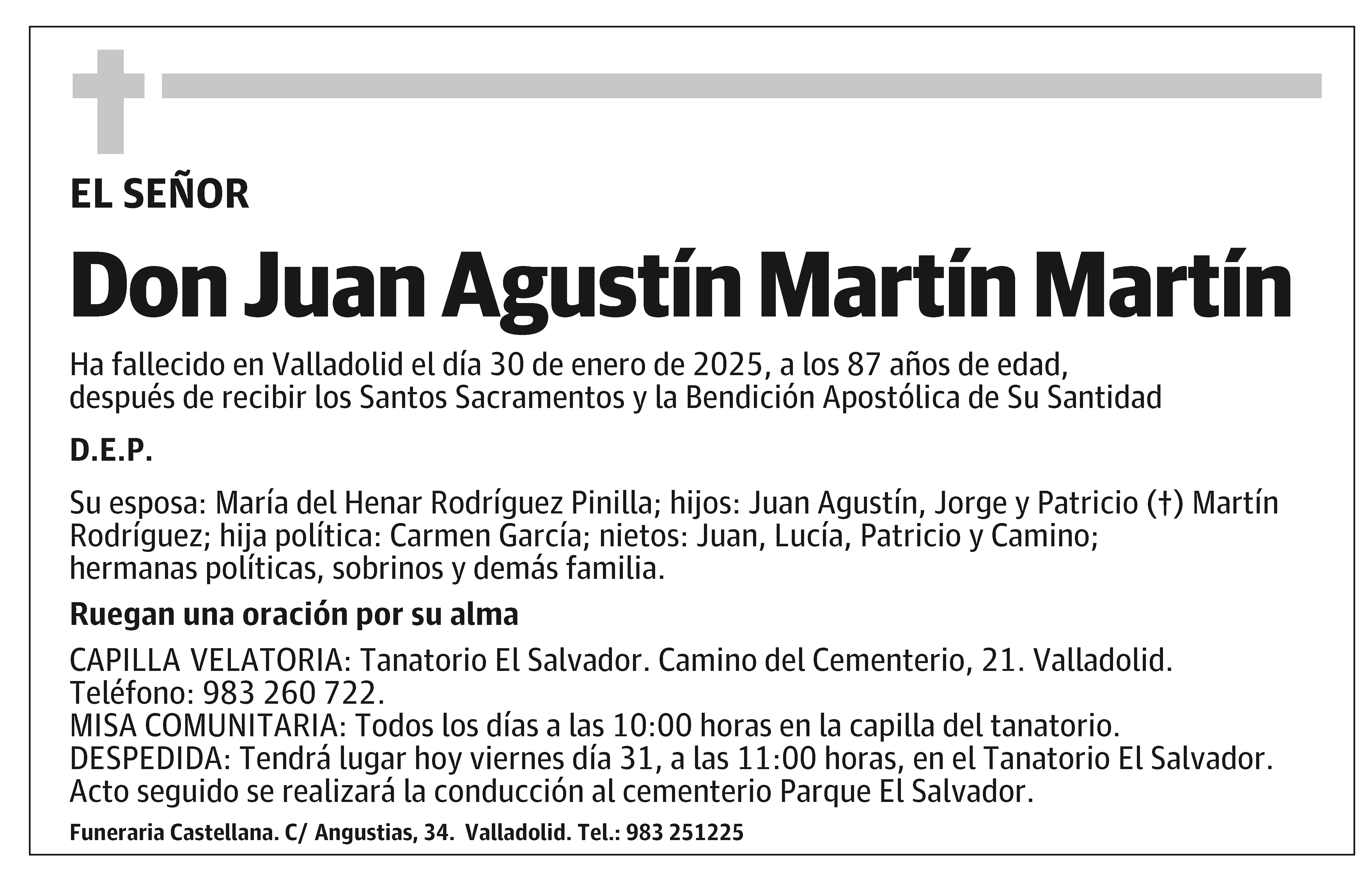 Juan Agustín Martín Martín