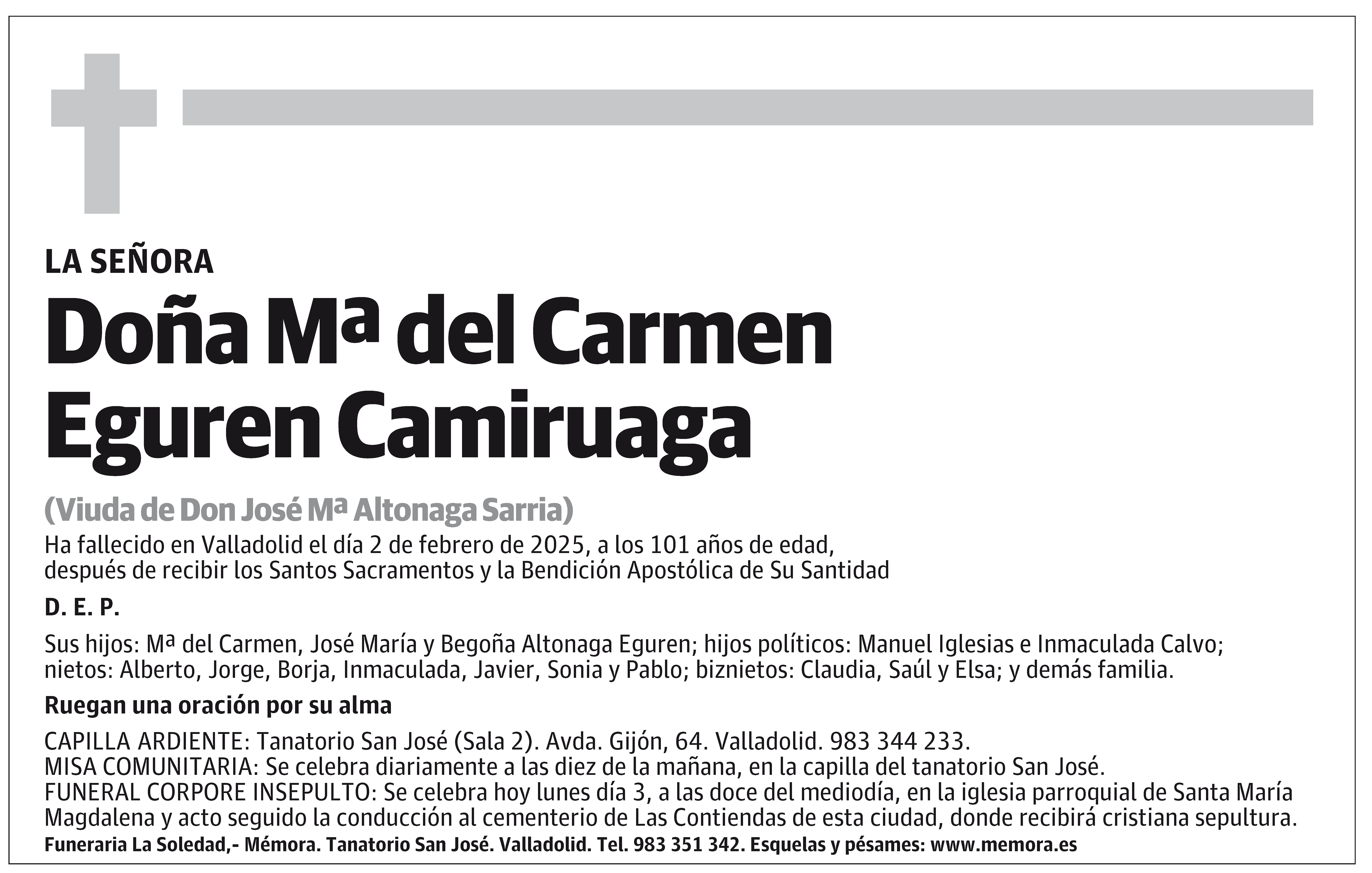 Mª del Carmen Eguren Camiruaga