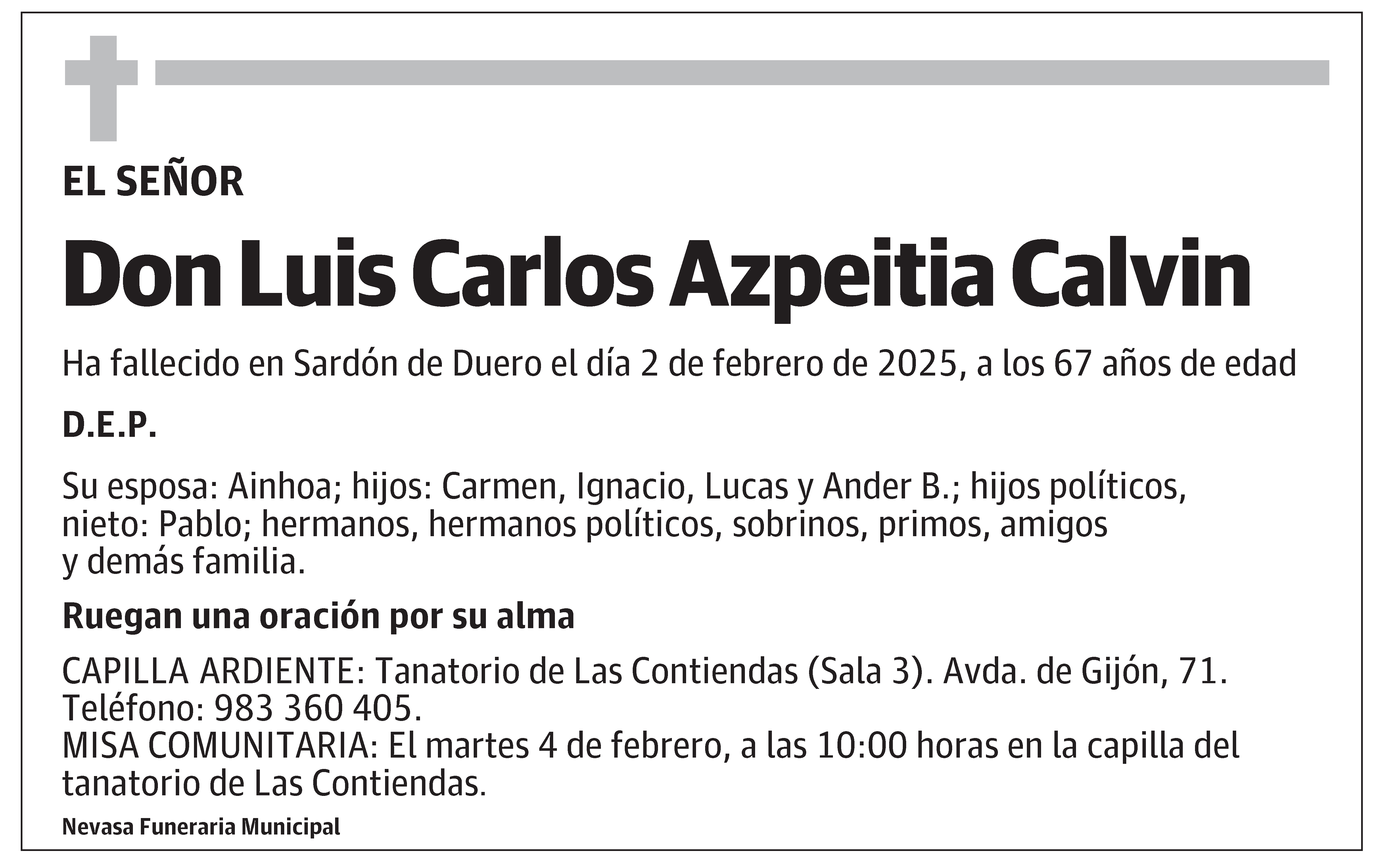 Luis Carlos Azpeitia Calvin