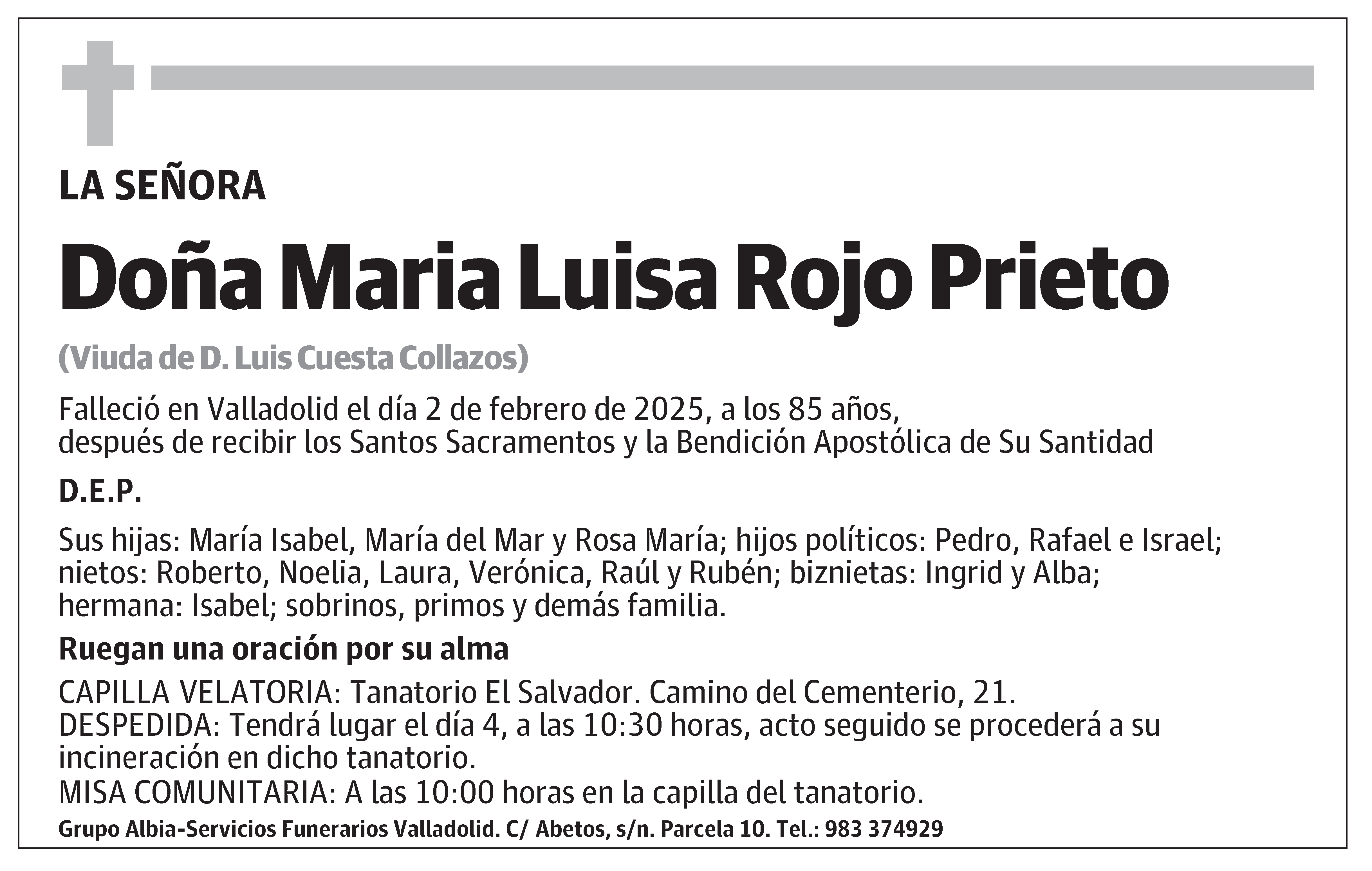 Maria Luisa Rojo Prieto