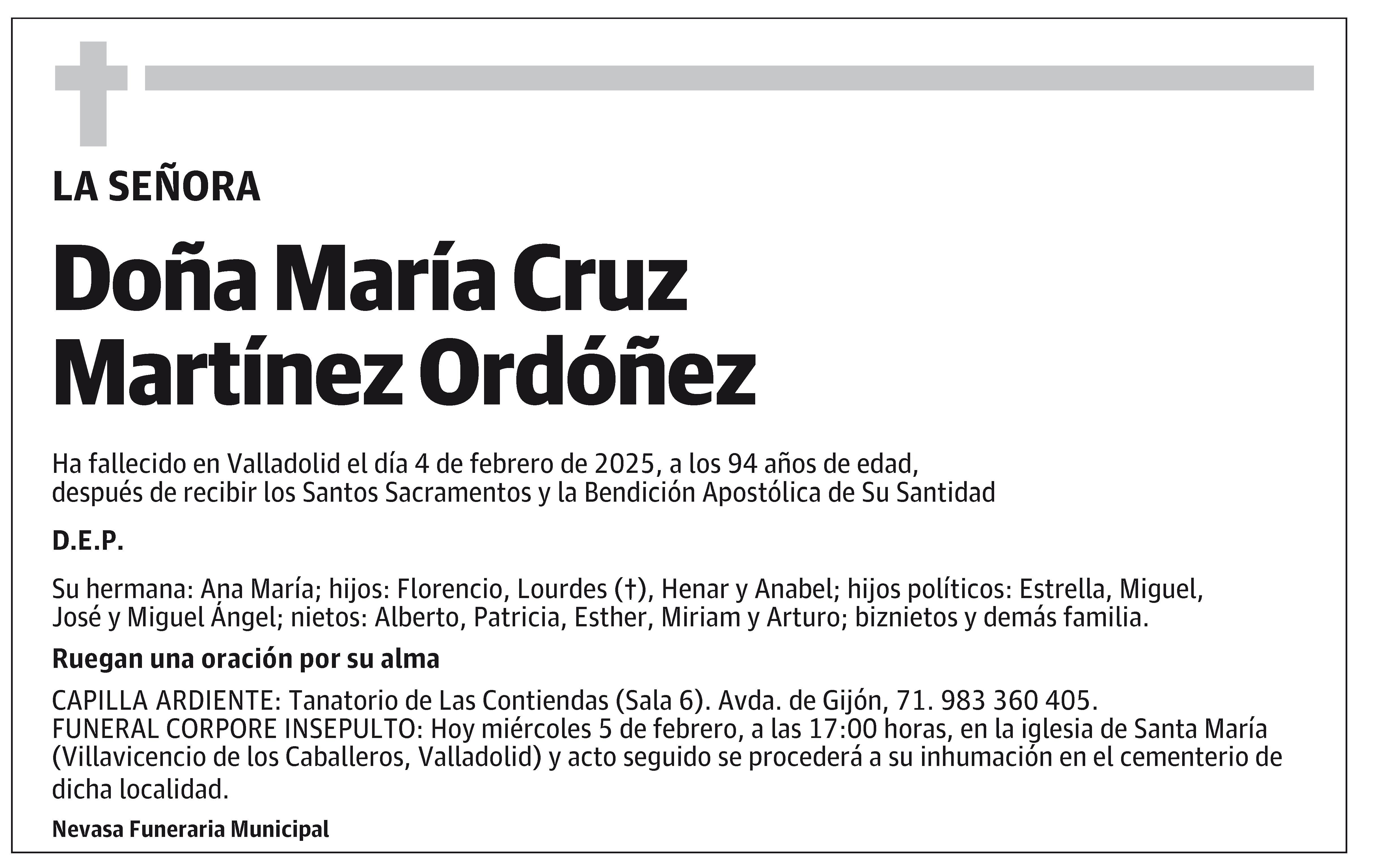 María Cruz Martínez Ordóñez