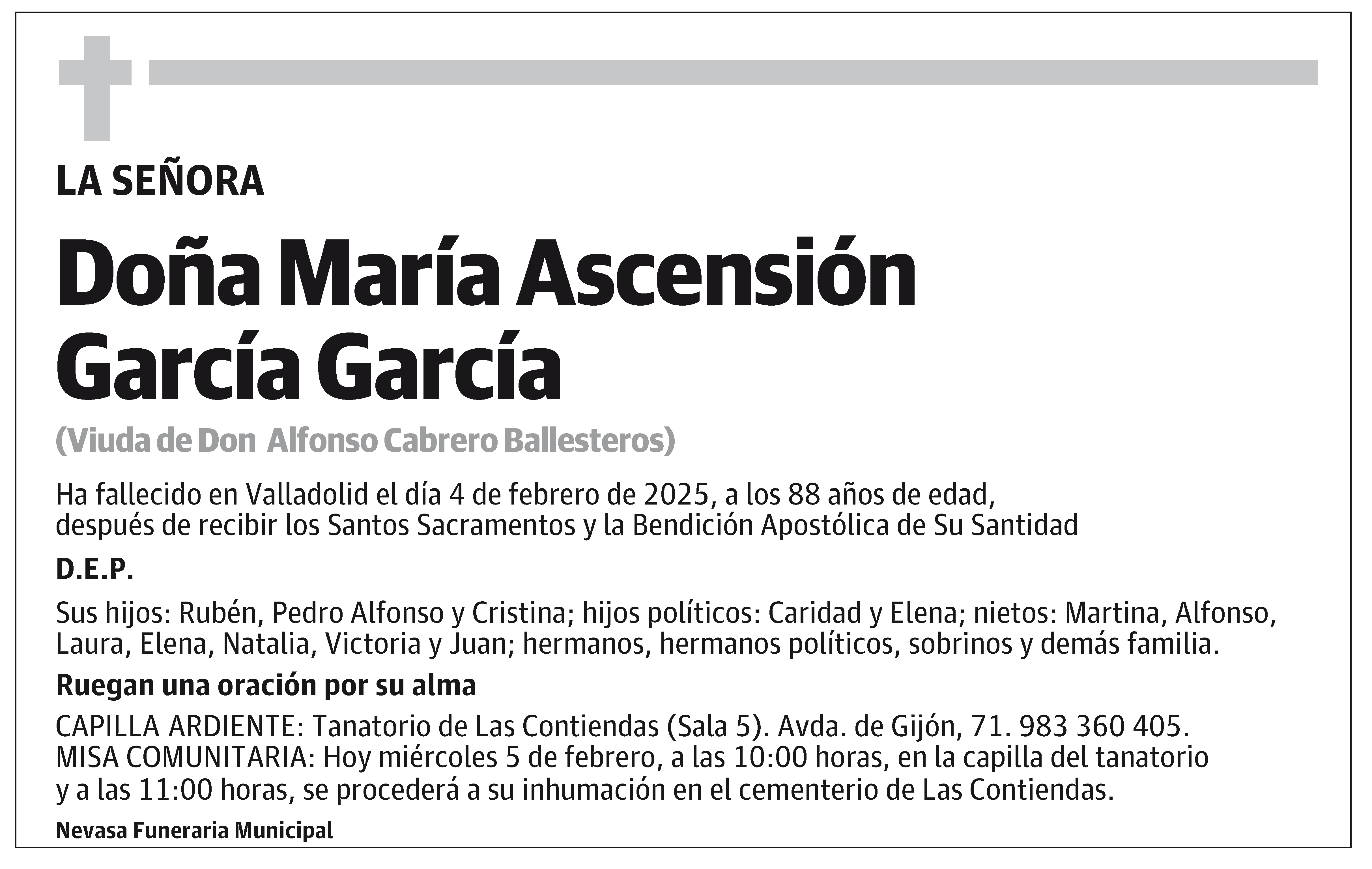 María Ascensión García García