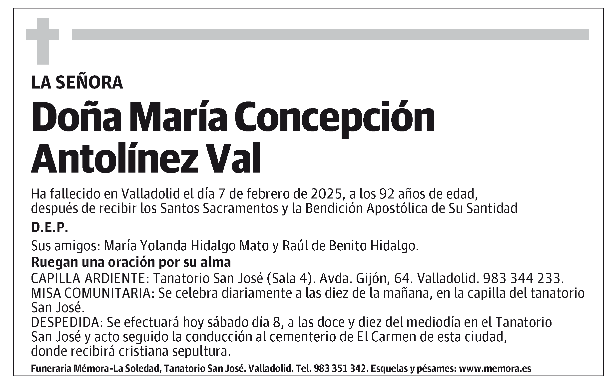 María Concepción Antolínez Val