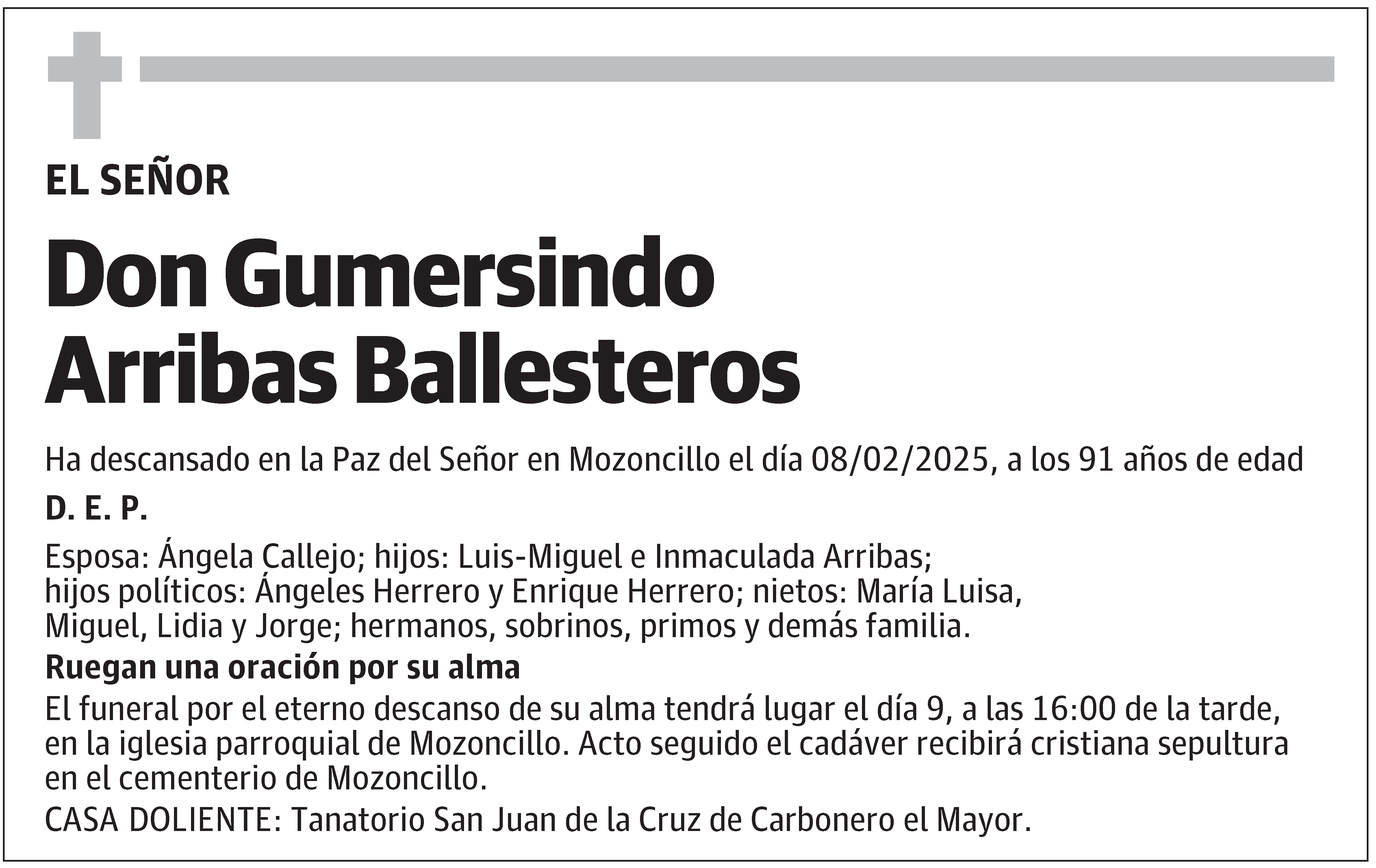 Gumersindo Arribas Ballesteros