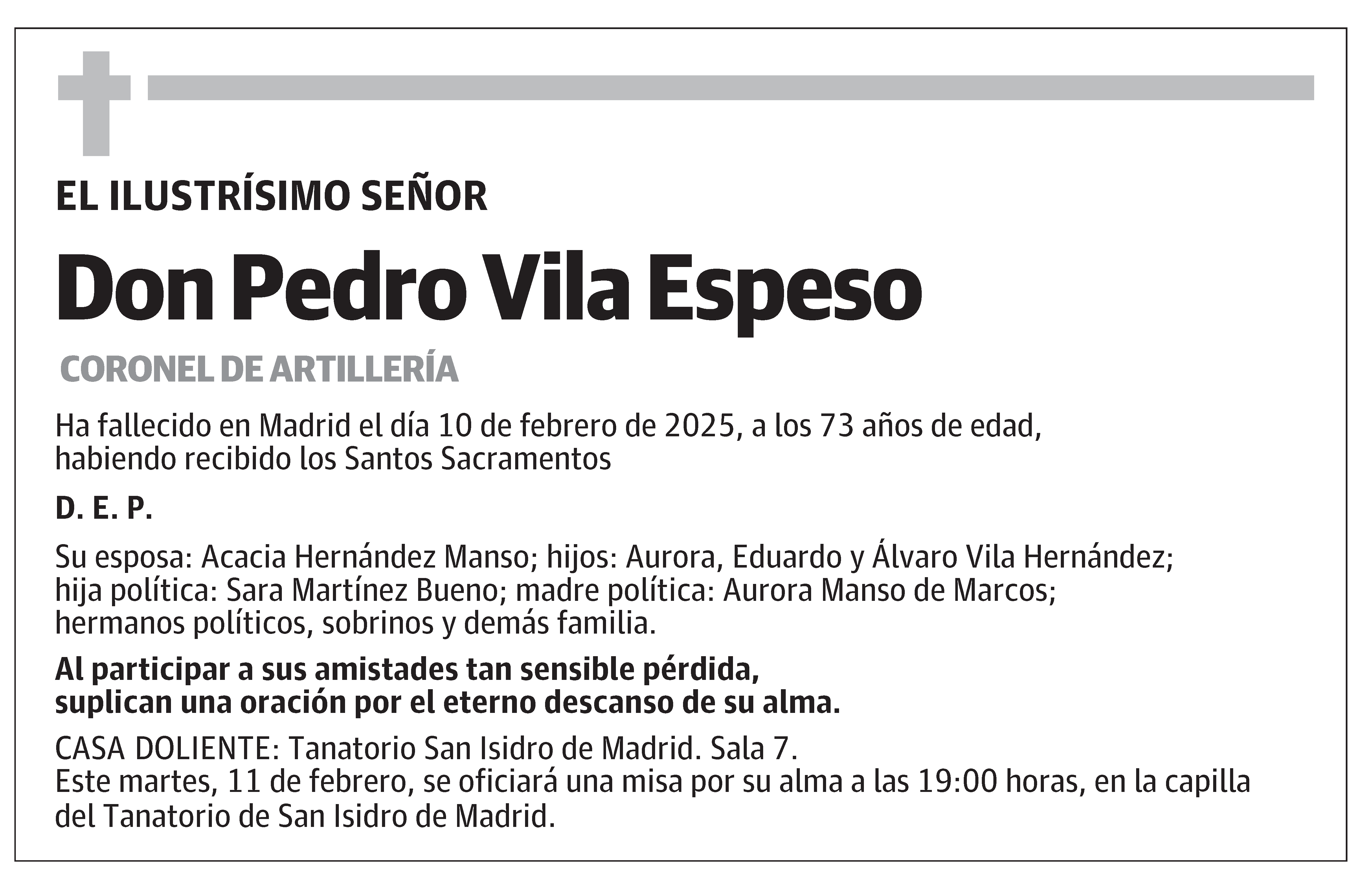 Don Pedro Vila Espeso