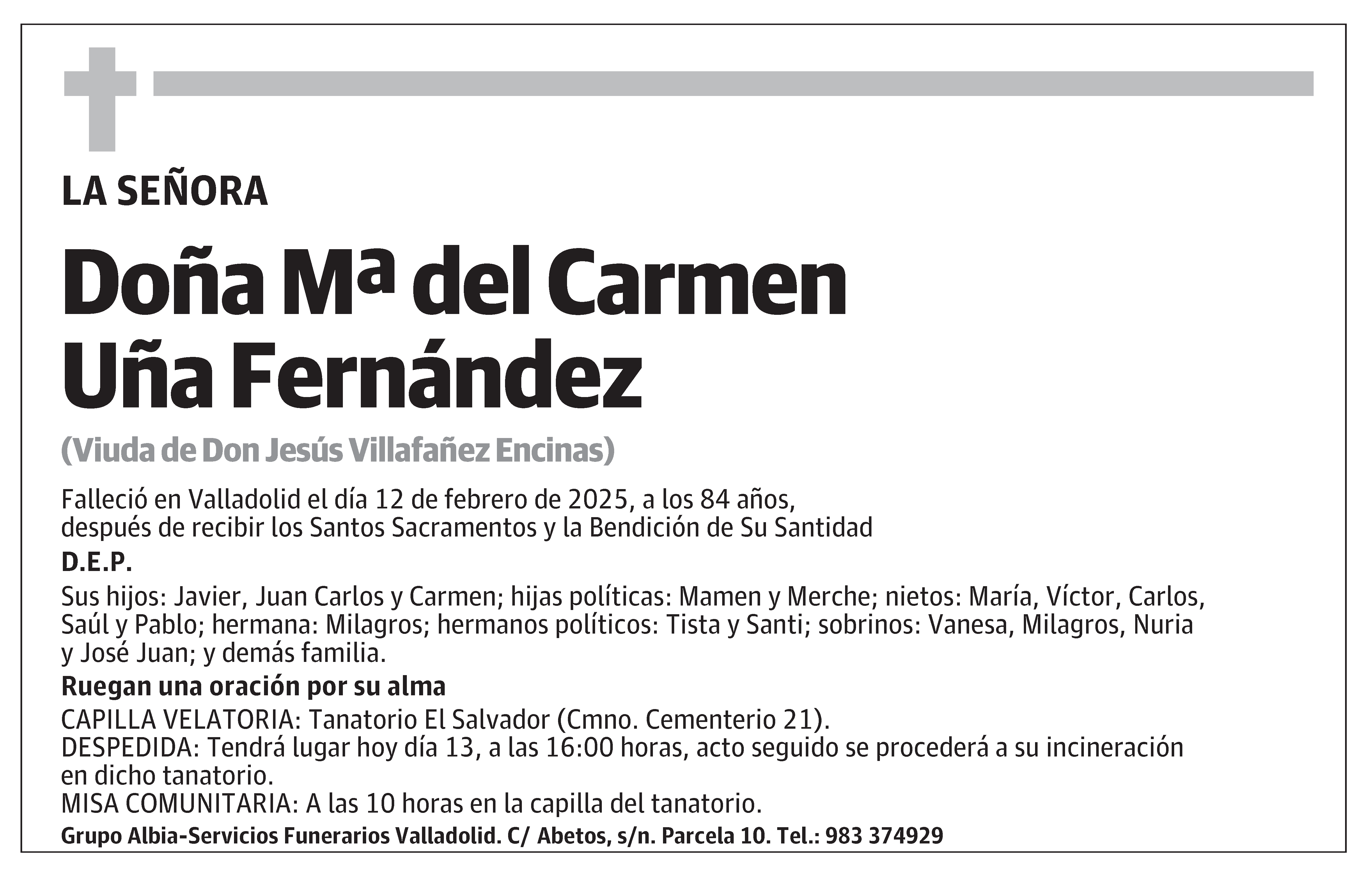 Mª del Carmen Uña Fernández