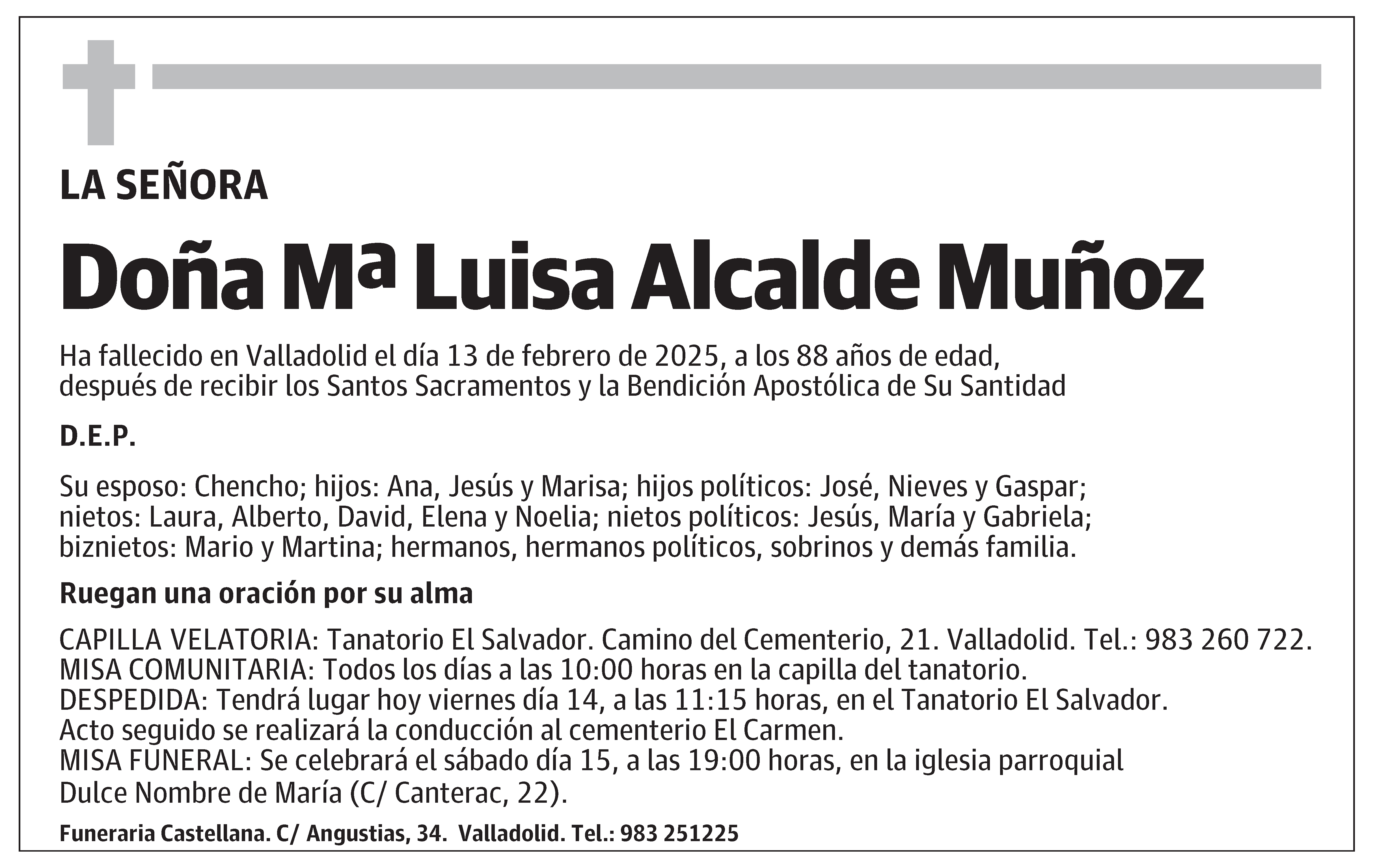 Mª Luisa Alcalde Muñoz