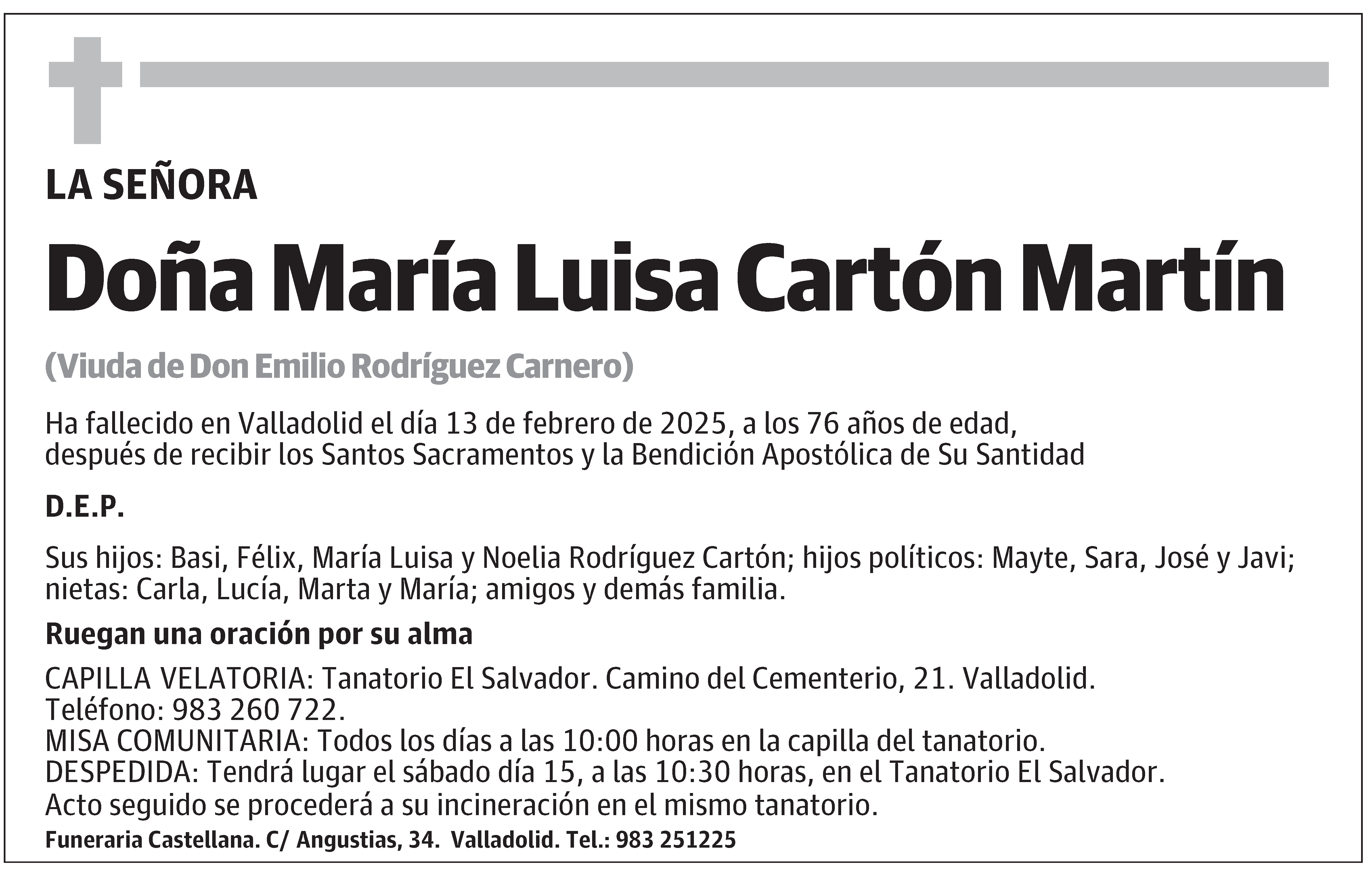 María Luisa Cartón Martín