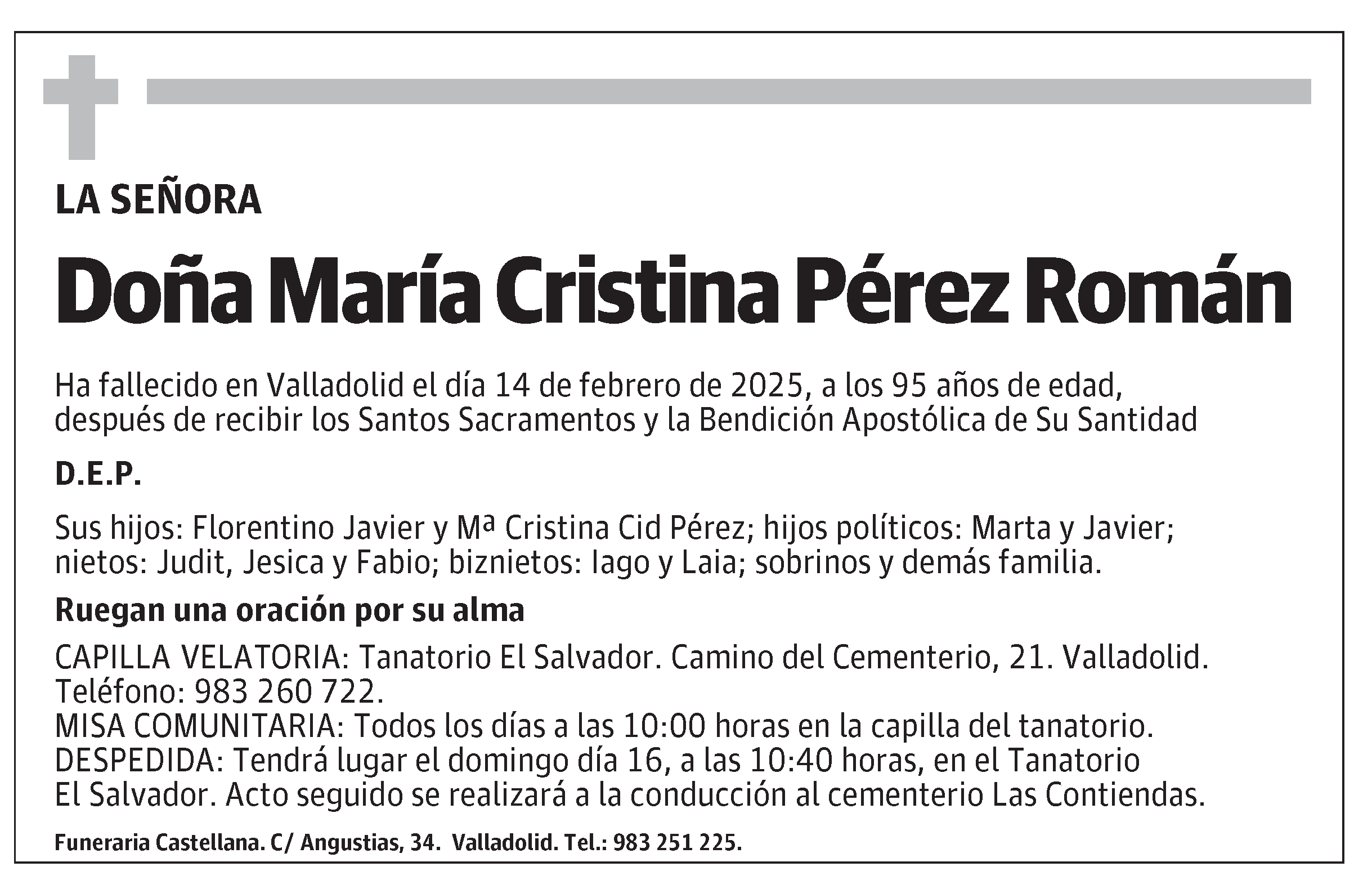 María Cristina Pérez Román