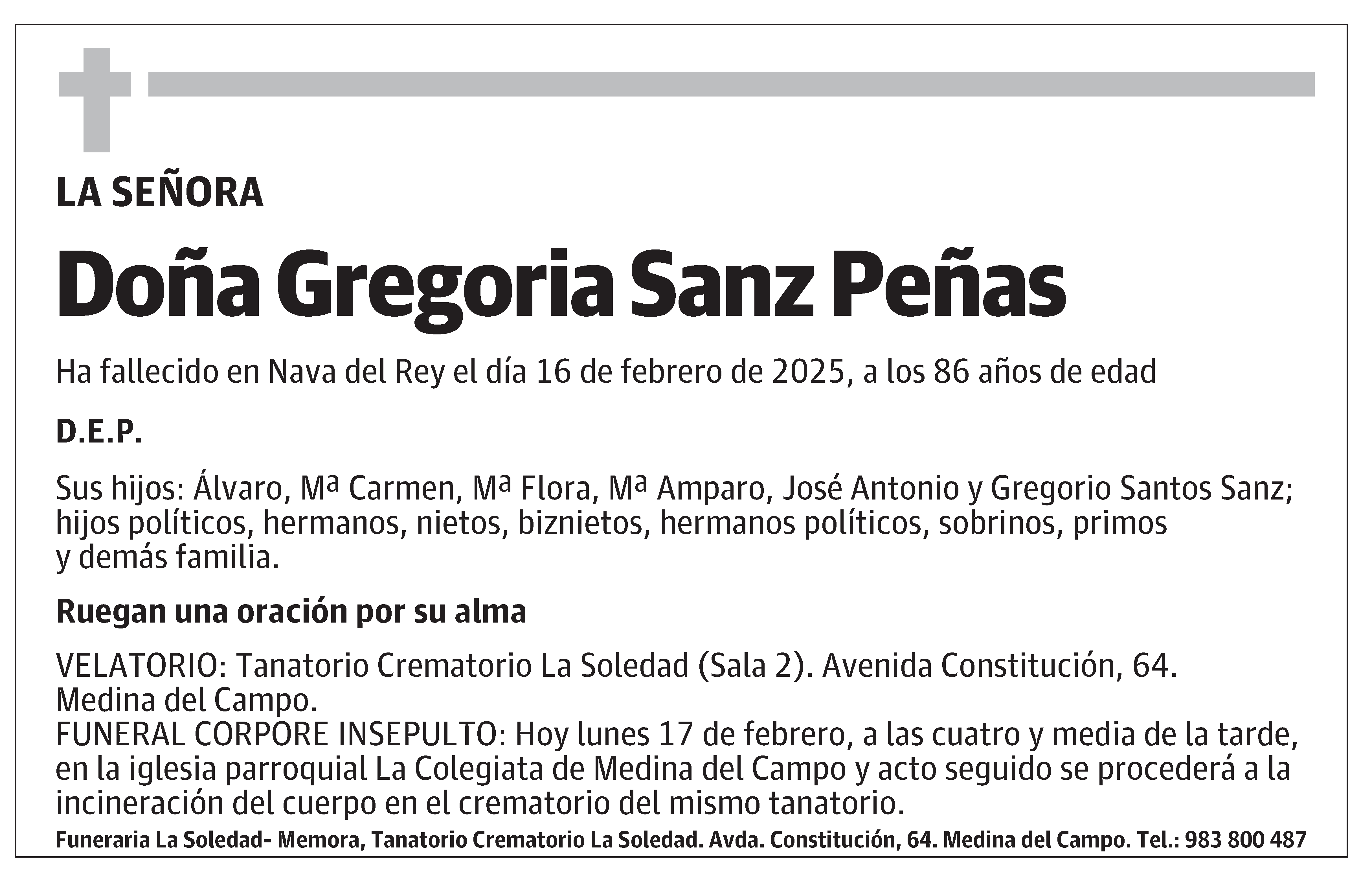 Gregoria Sanz Peñas