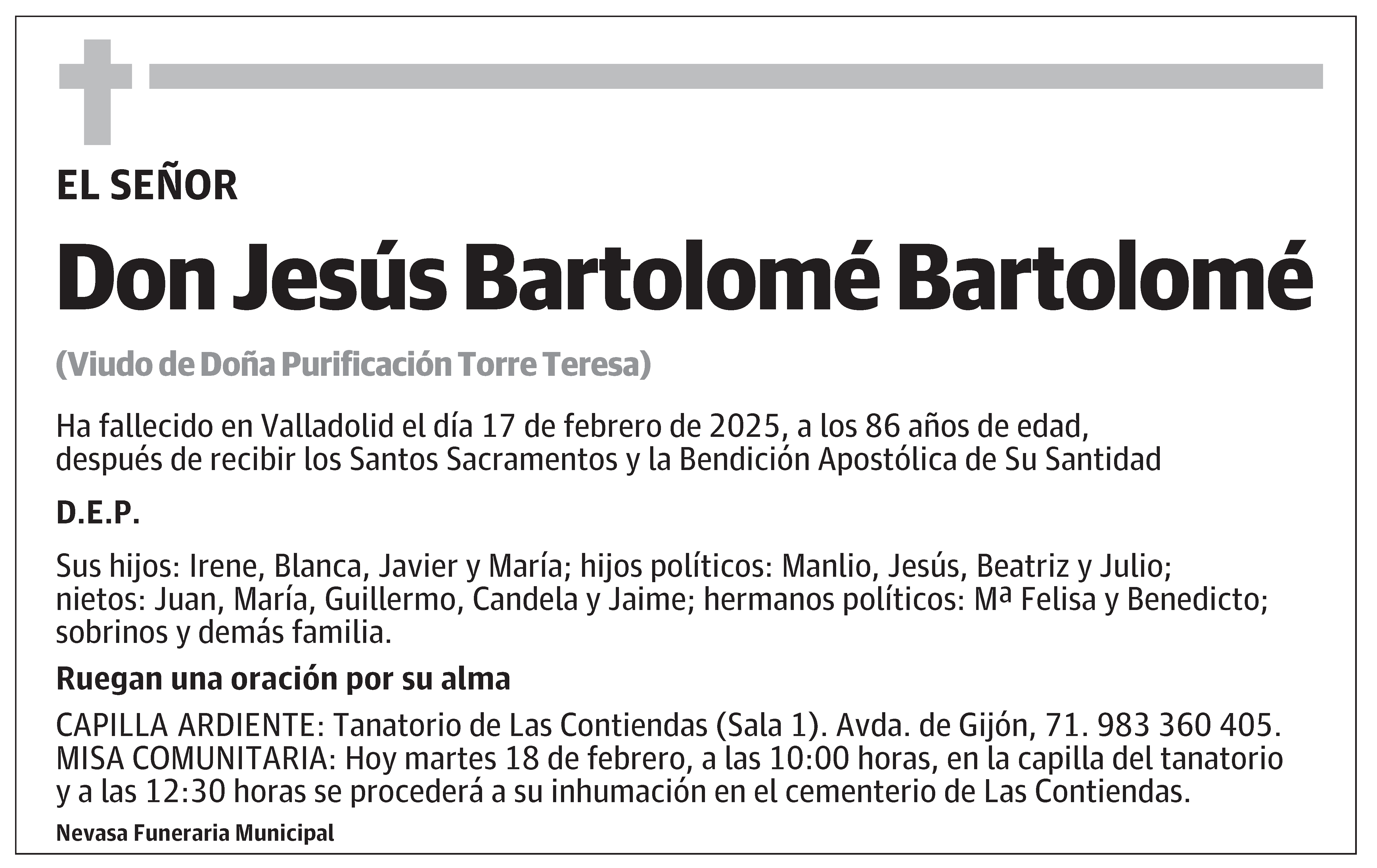 Jesús Bartolomé Bartolomé