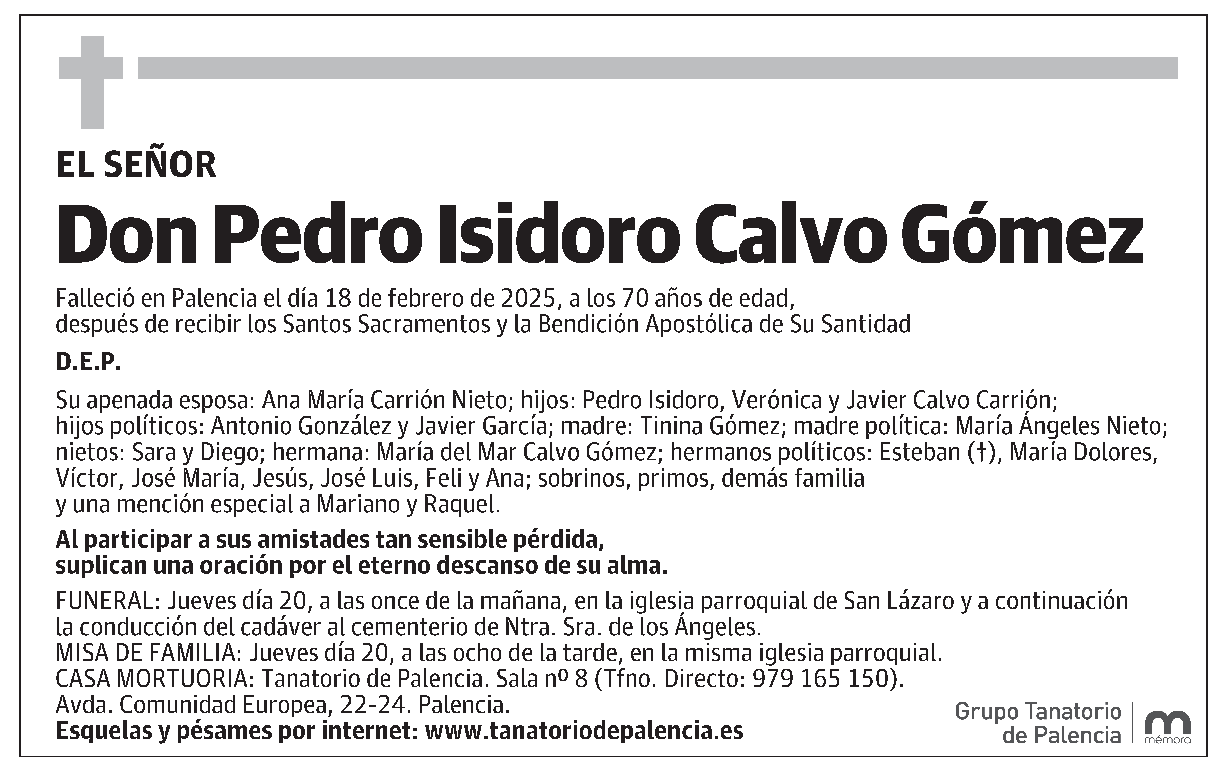 Pedro Isidoro Calvo Gómez