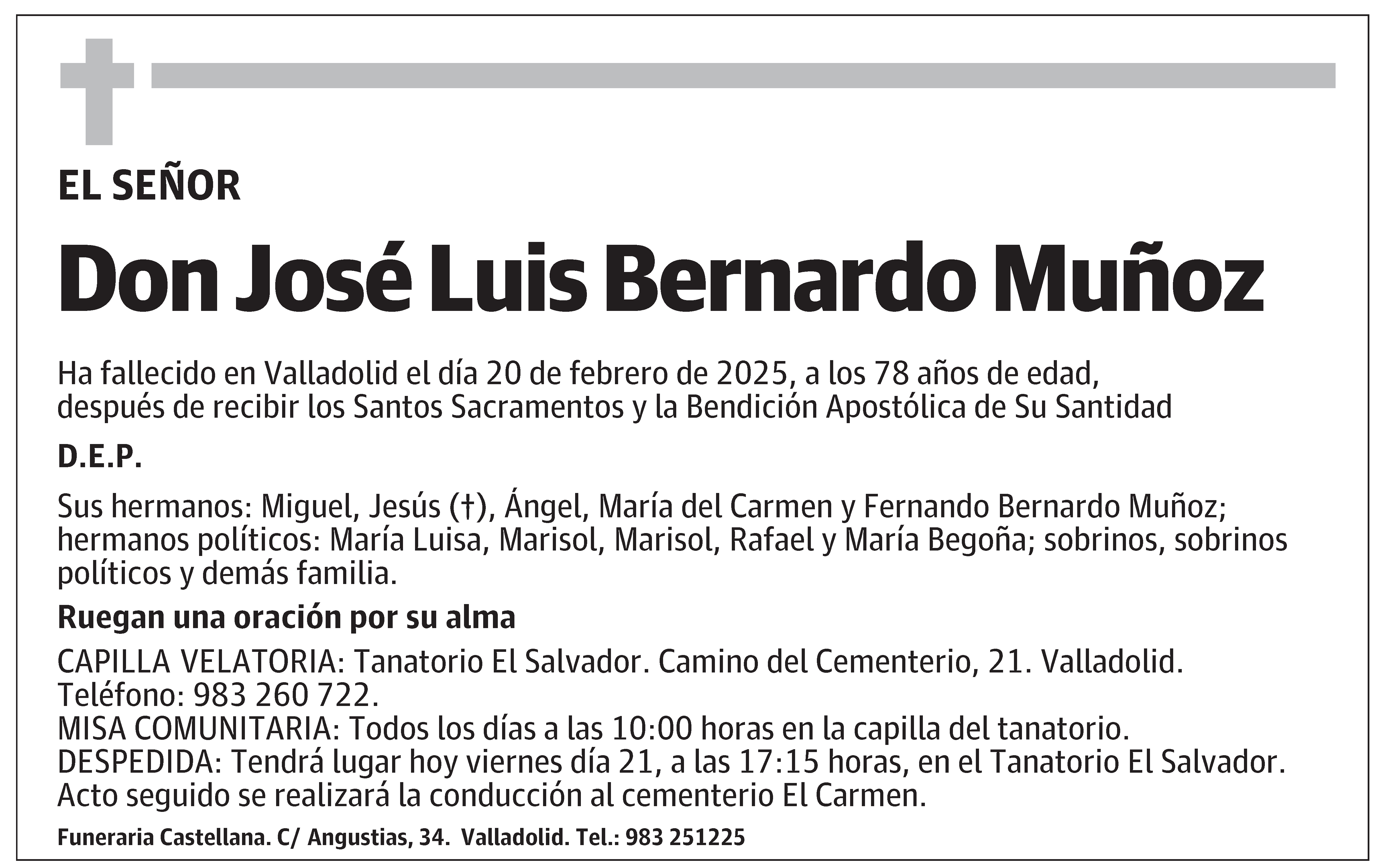 José Luis Bernardo Muñoz