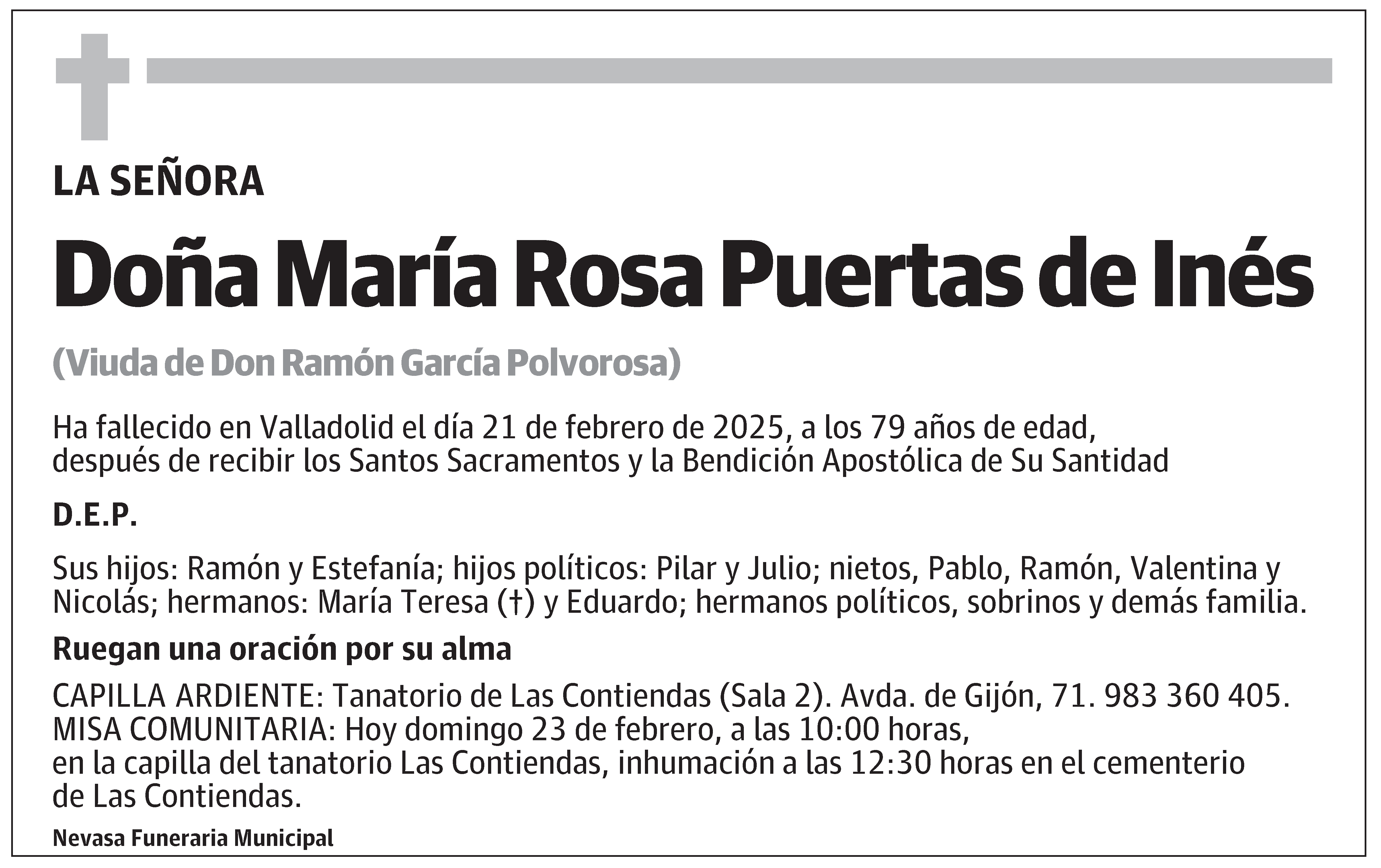 María Rosa Puertas de Inés