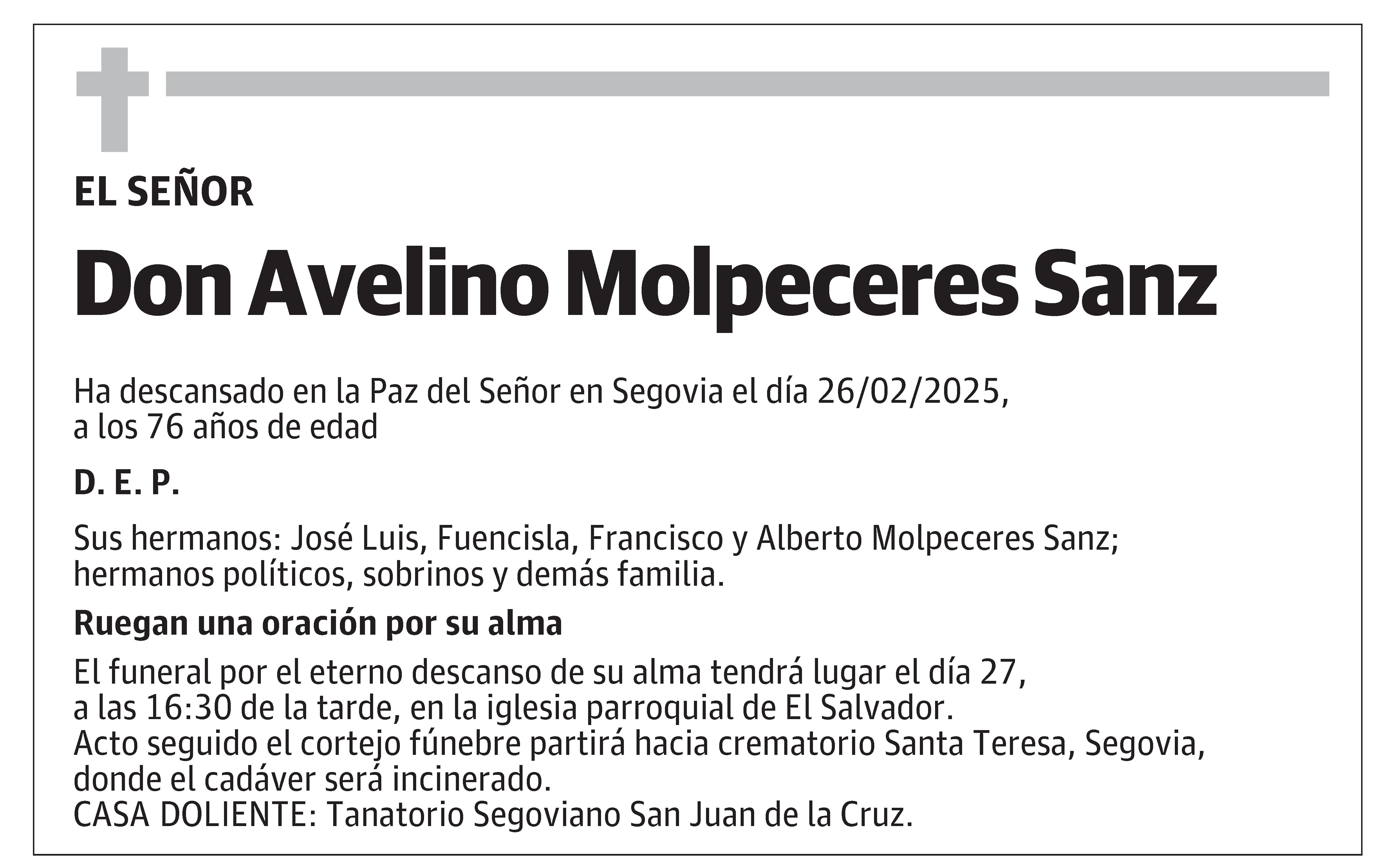 Avelino Molpeceres Sanz