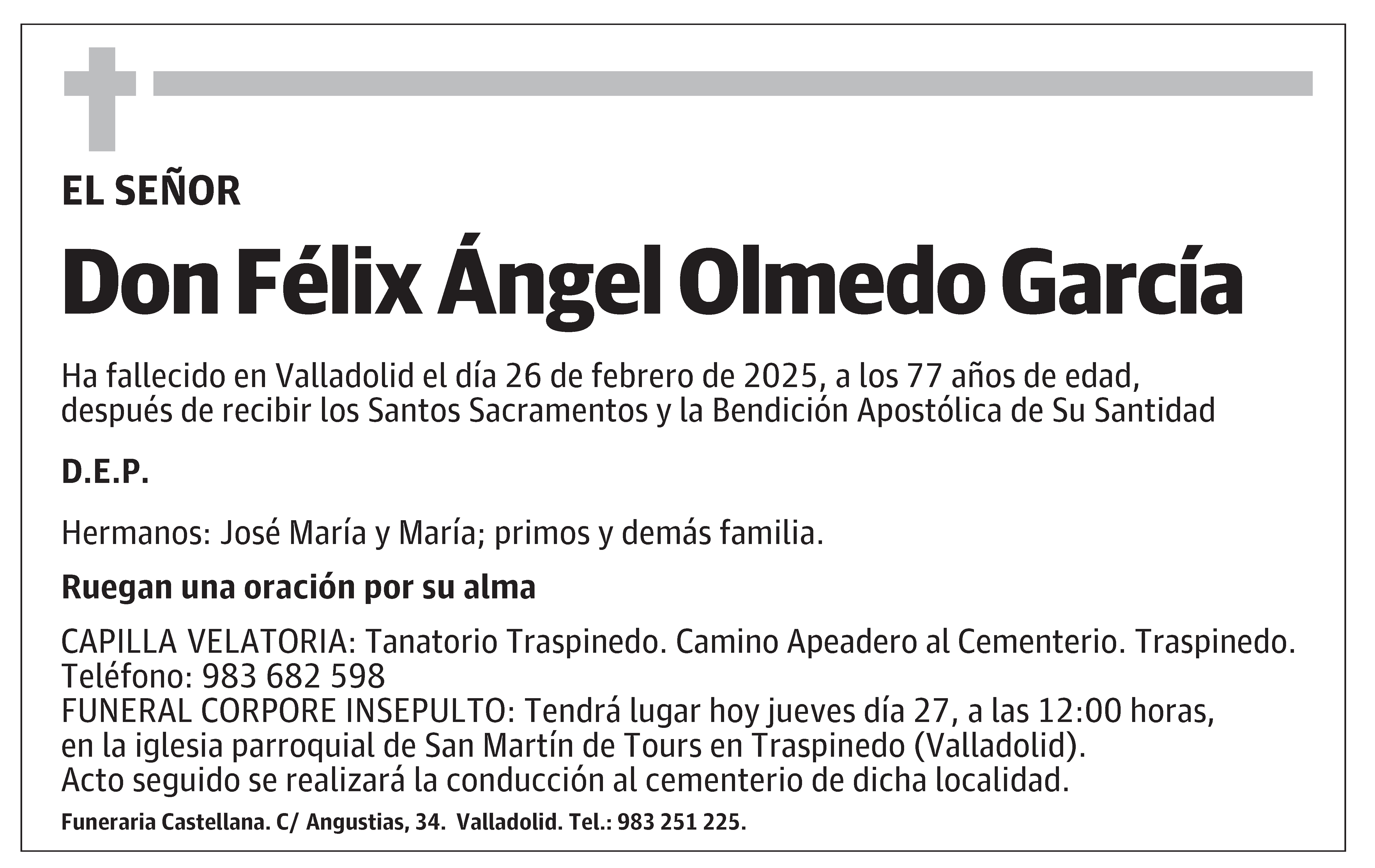 Félix Ángel Olmedo García