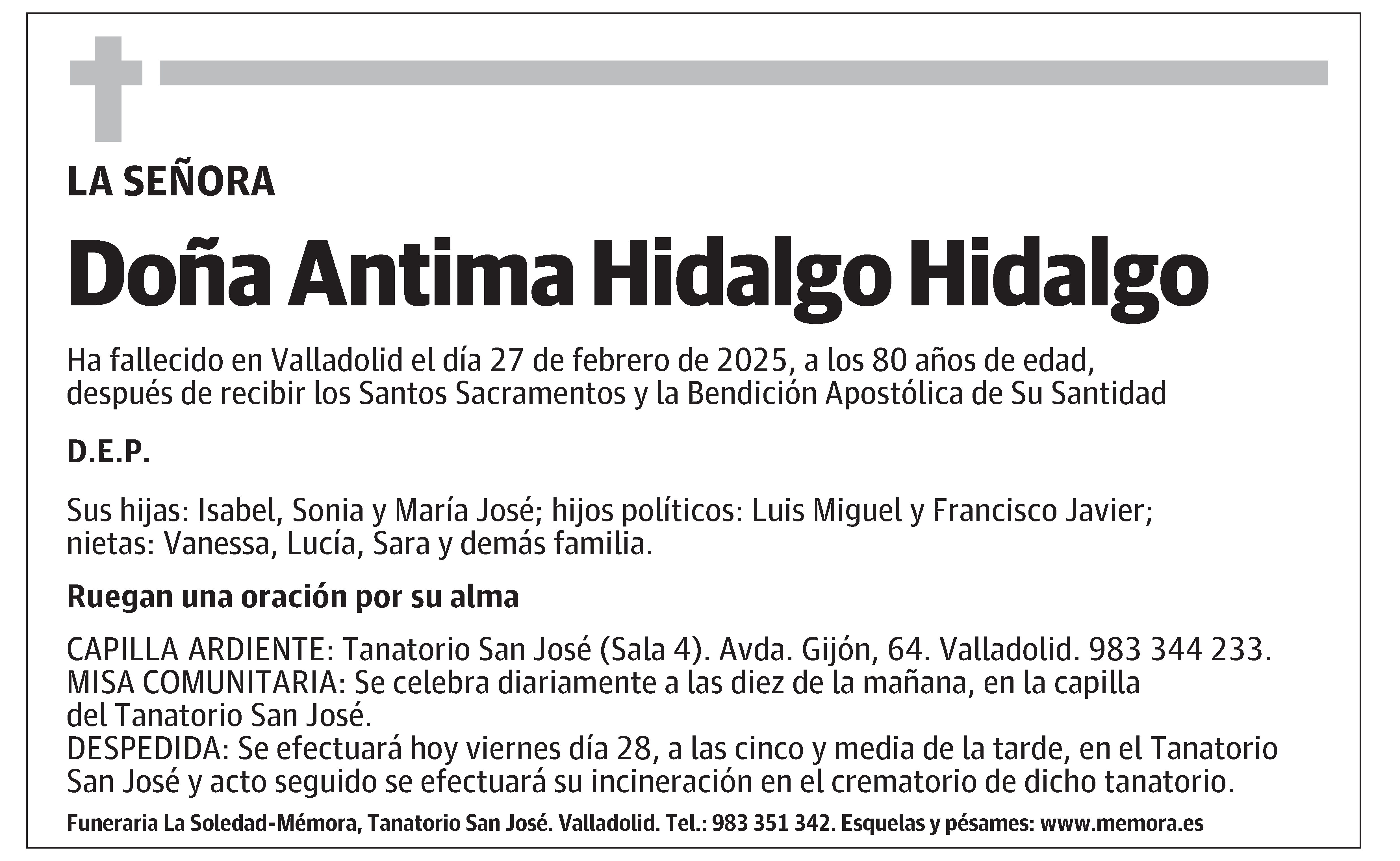 Antima Hidalgo Hidalgo