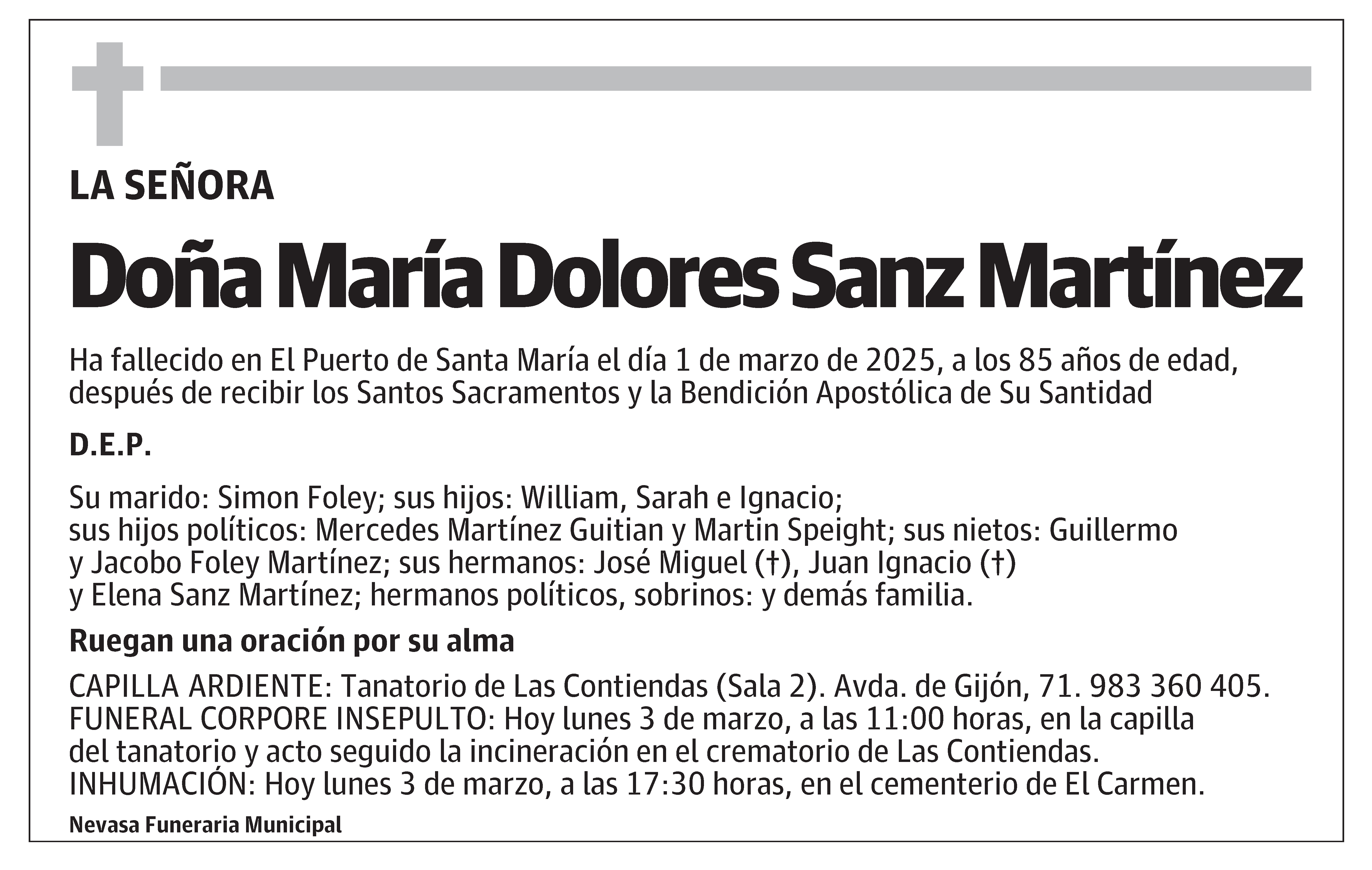 María Dolores Sanz Martínez