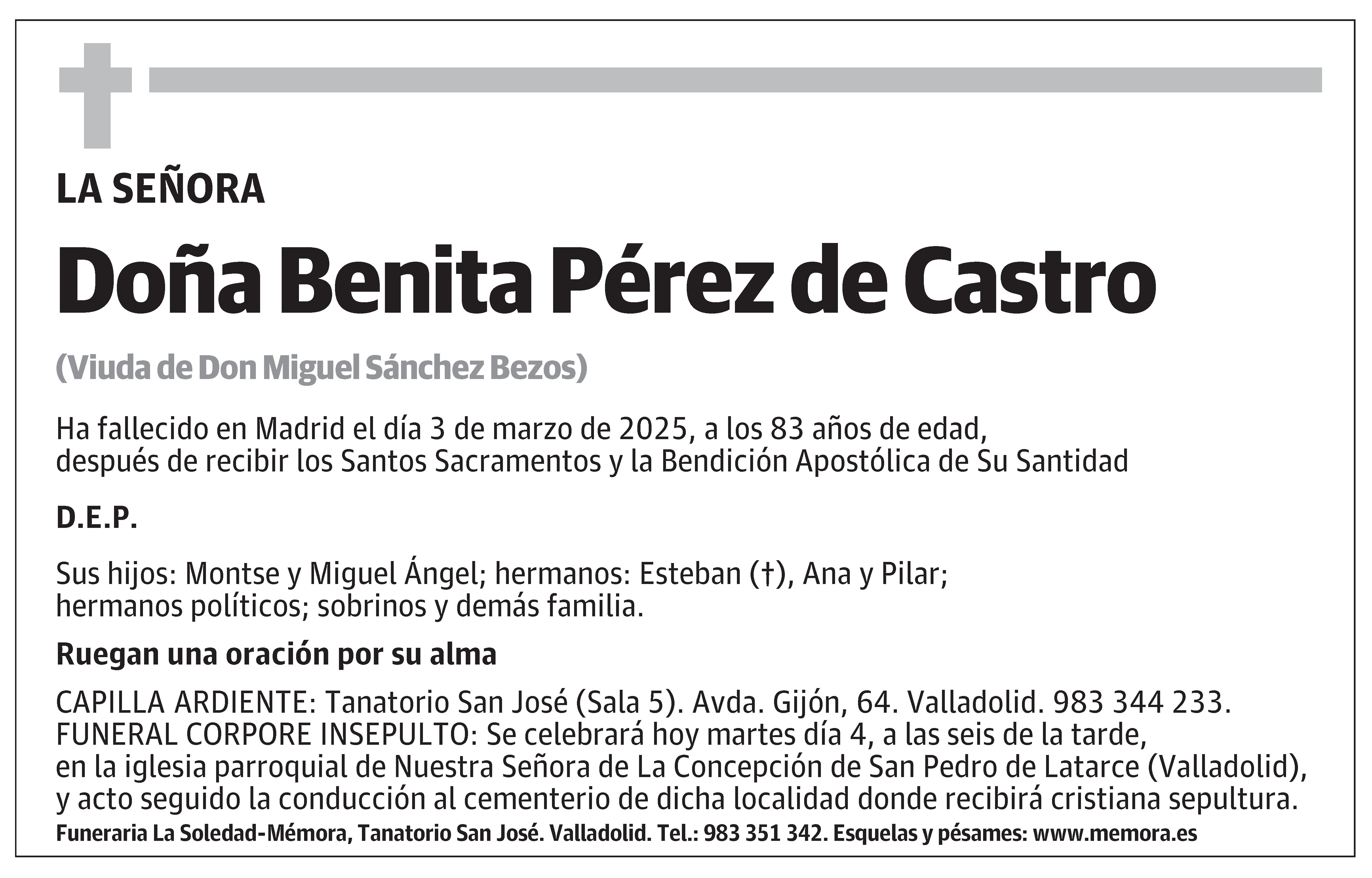 Benita Pérez de Castro