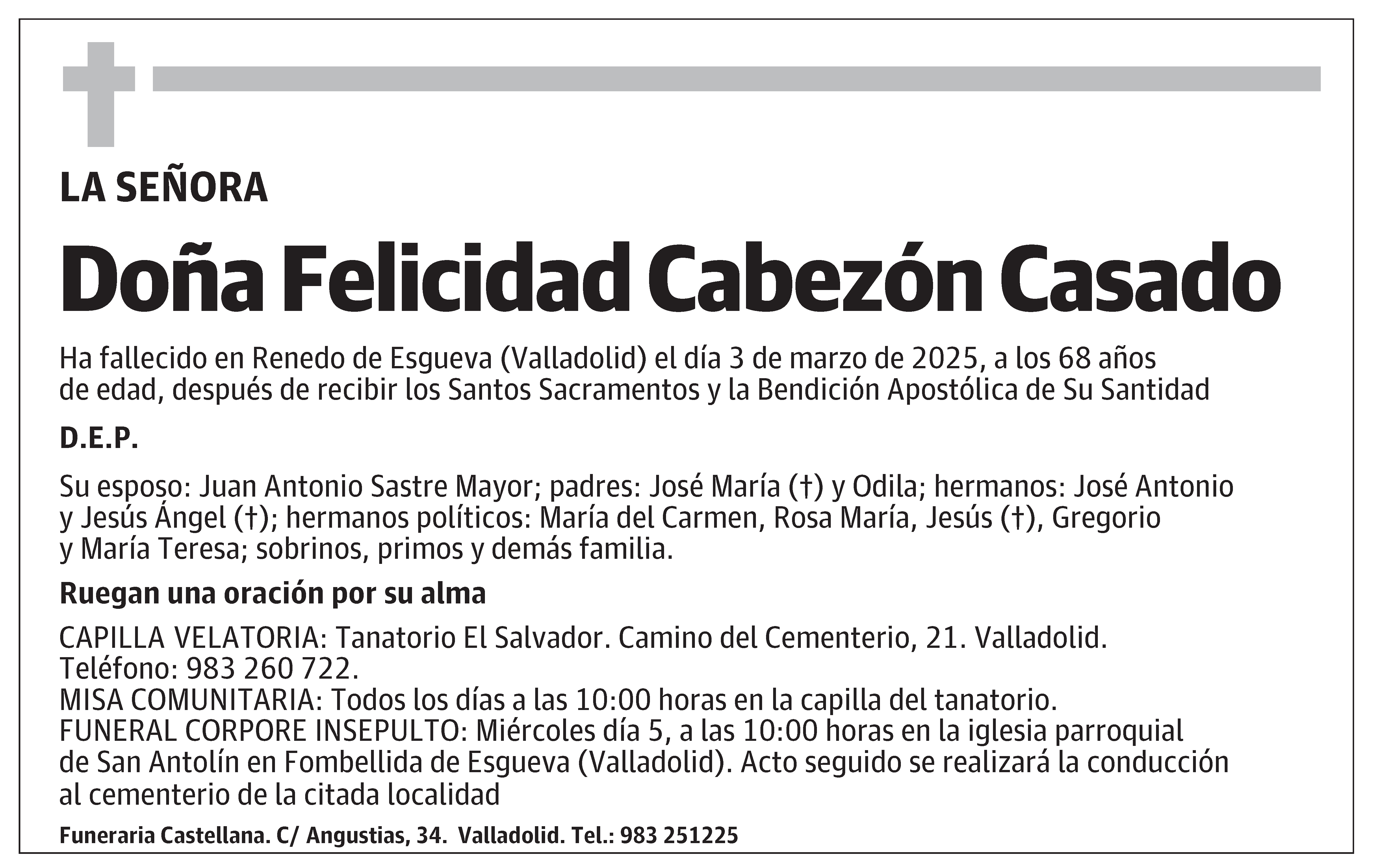 Felicidad Cabezón Casado