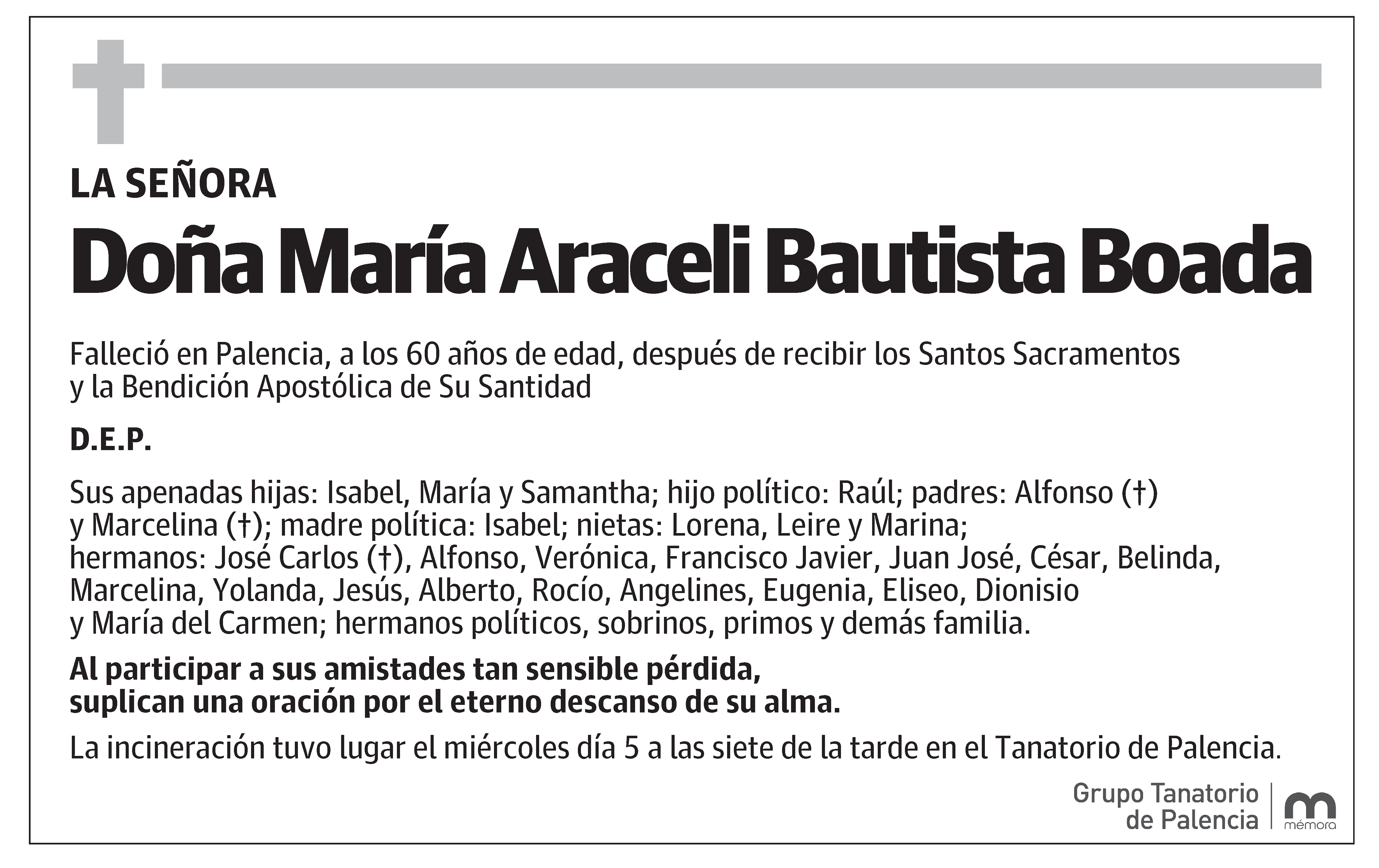 María Araceli Bautista Boada