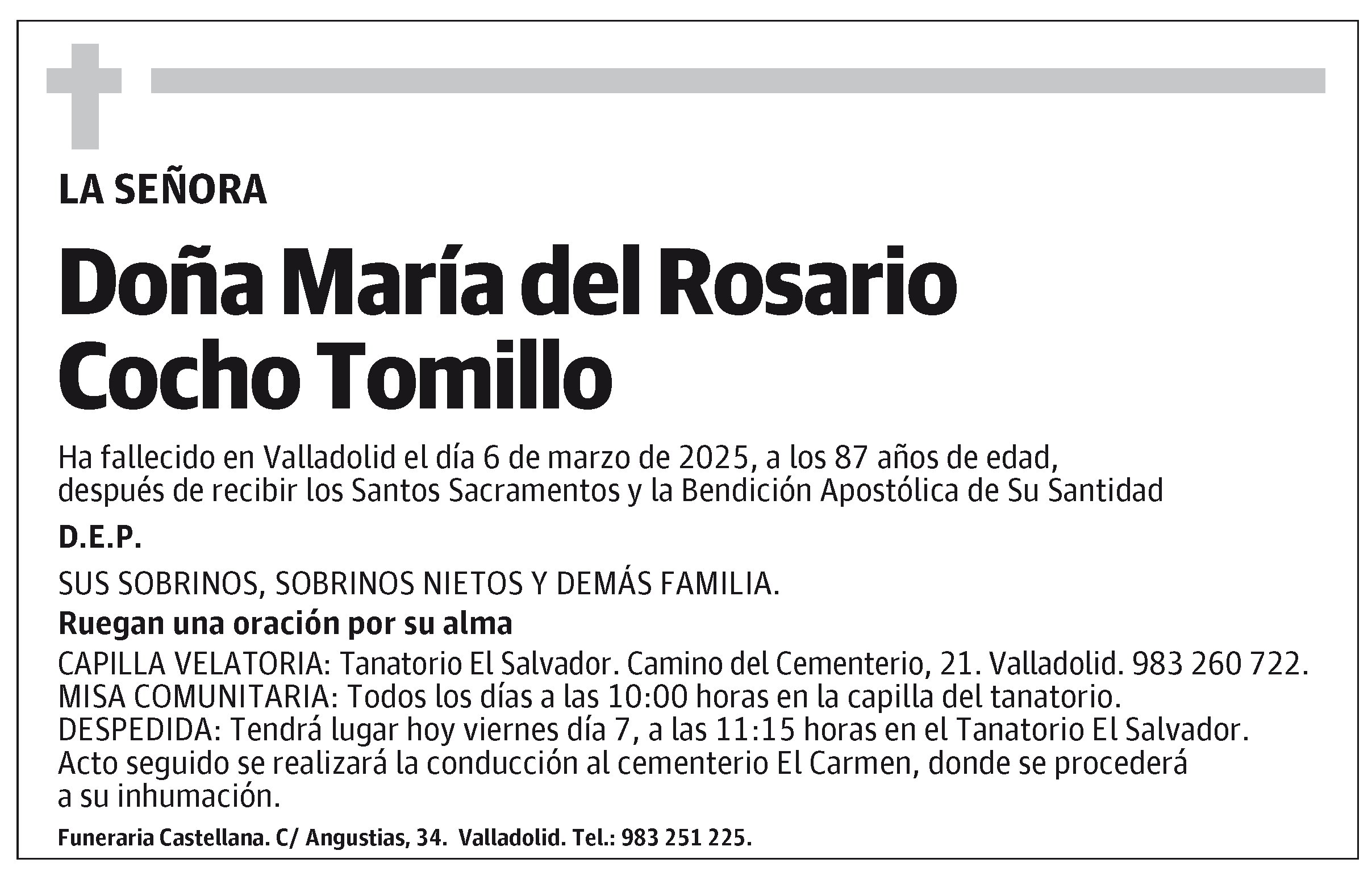 María del Rosario Cocho Tomillo