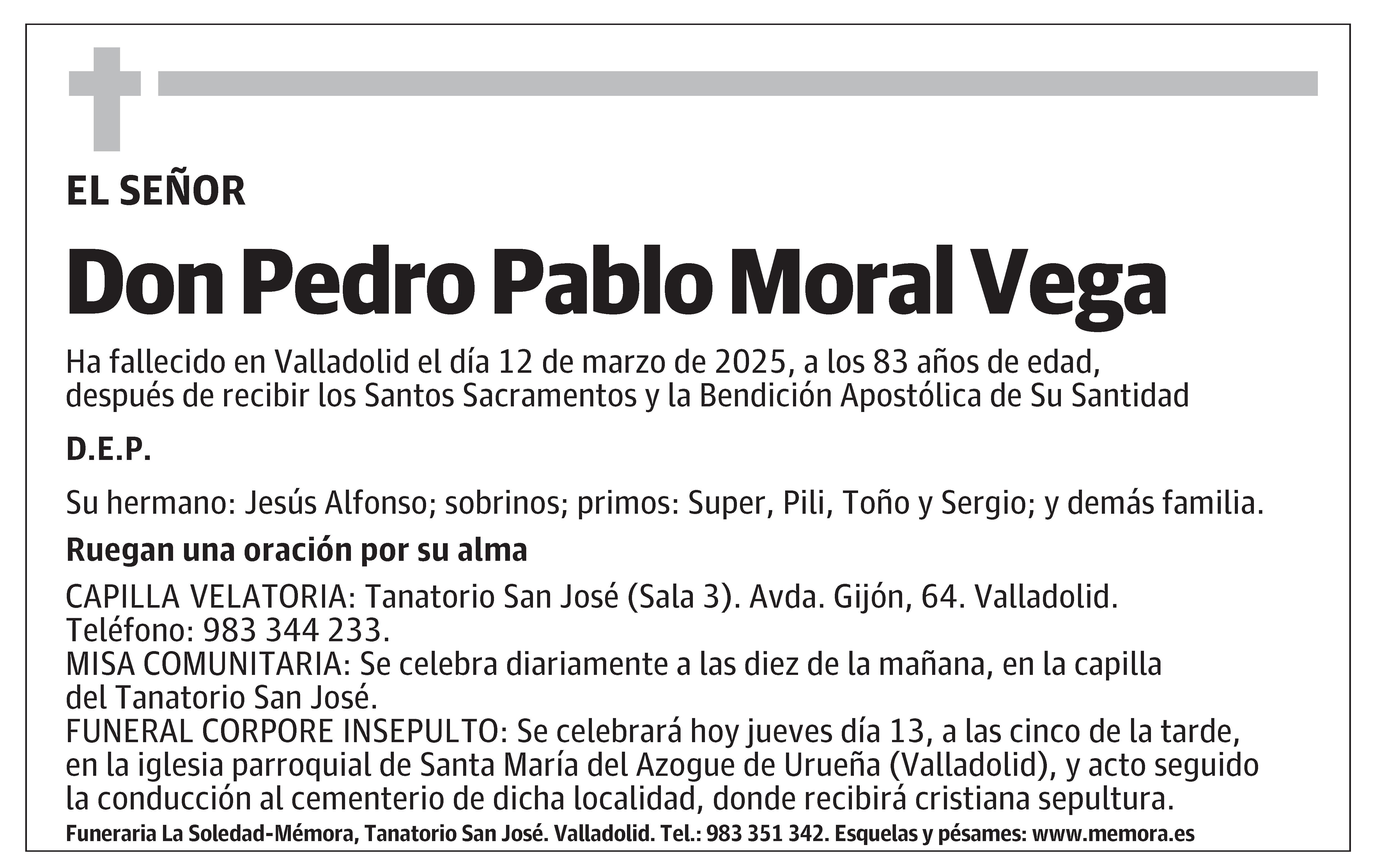 Pedro Pablo Moral Vega