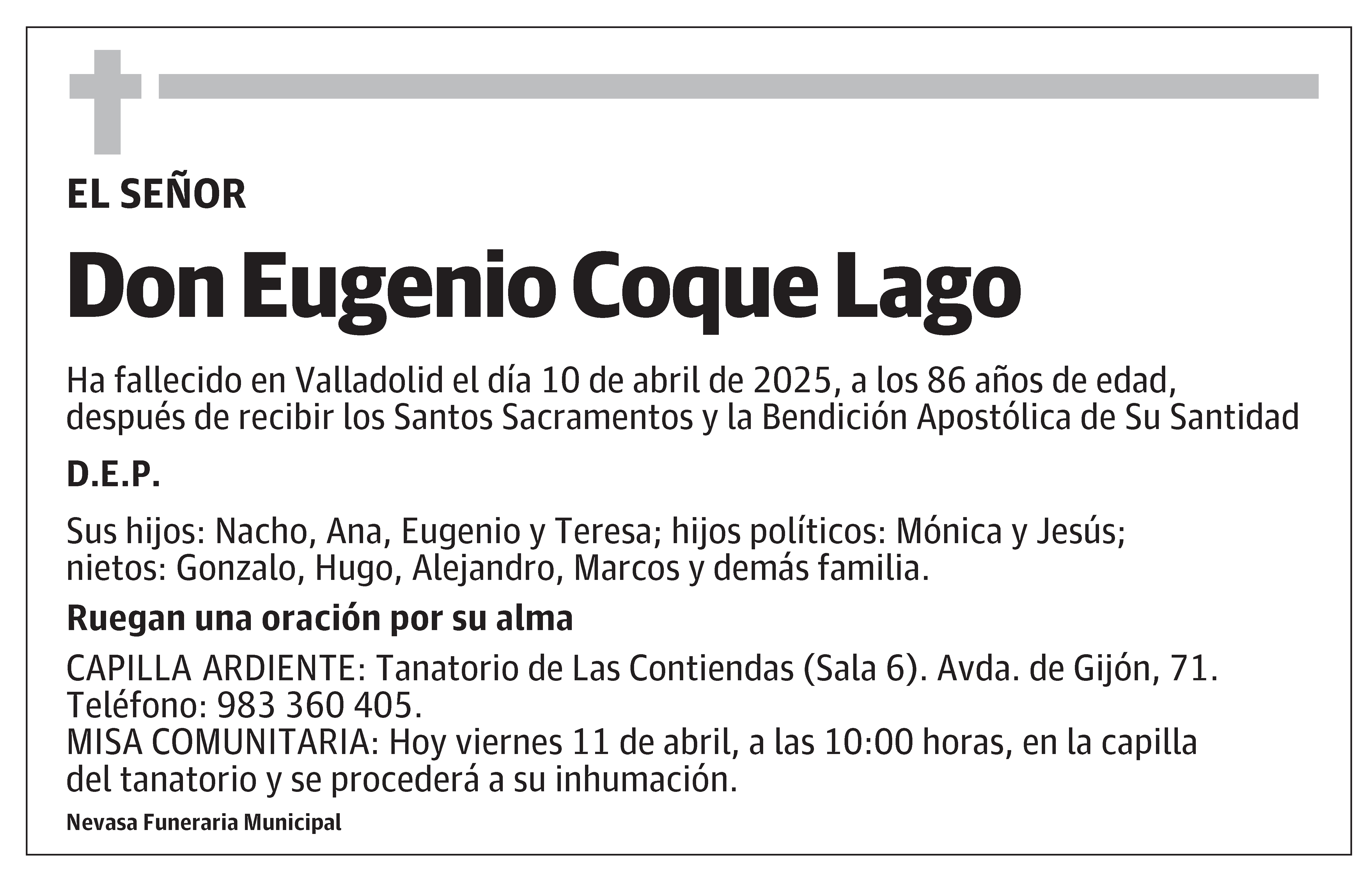Eugenio Coque Lago