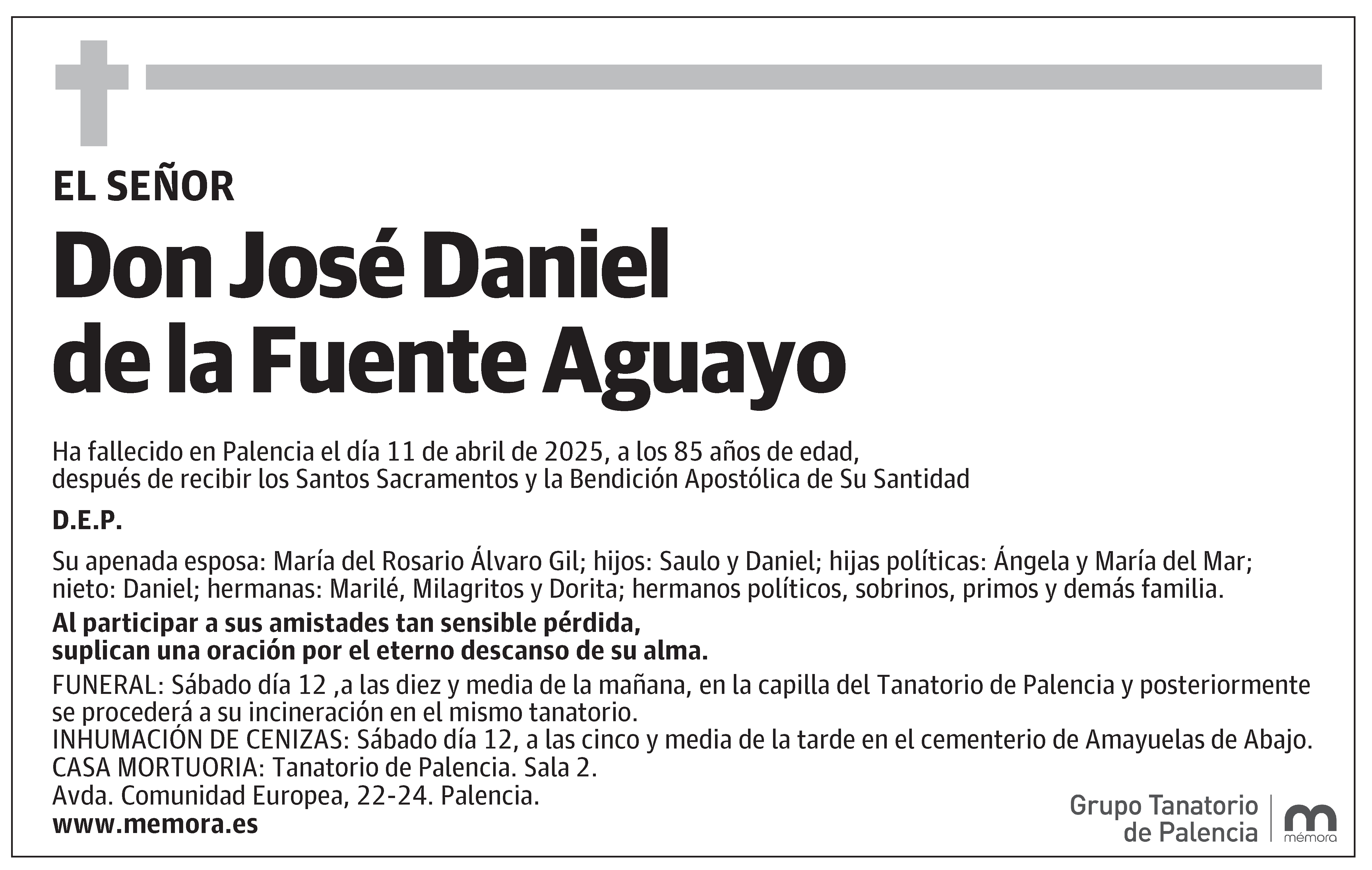 José Daniel de la Fuente Aguayo