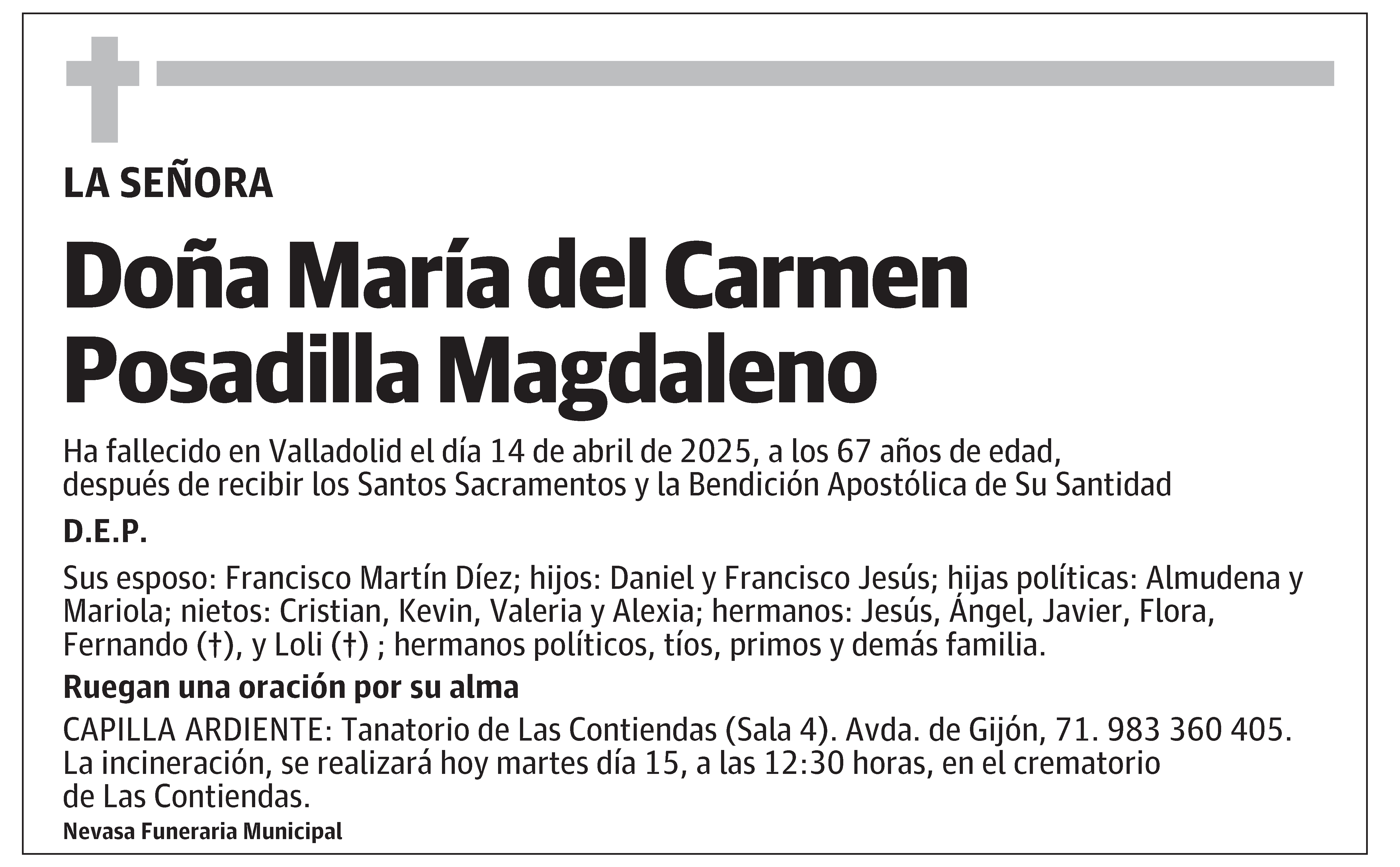 María del Carmen Posadilla Magdaleno