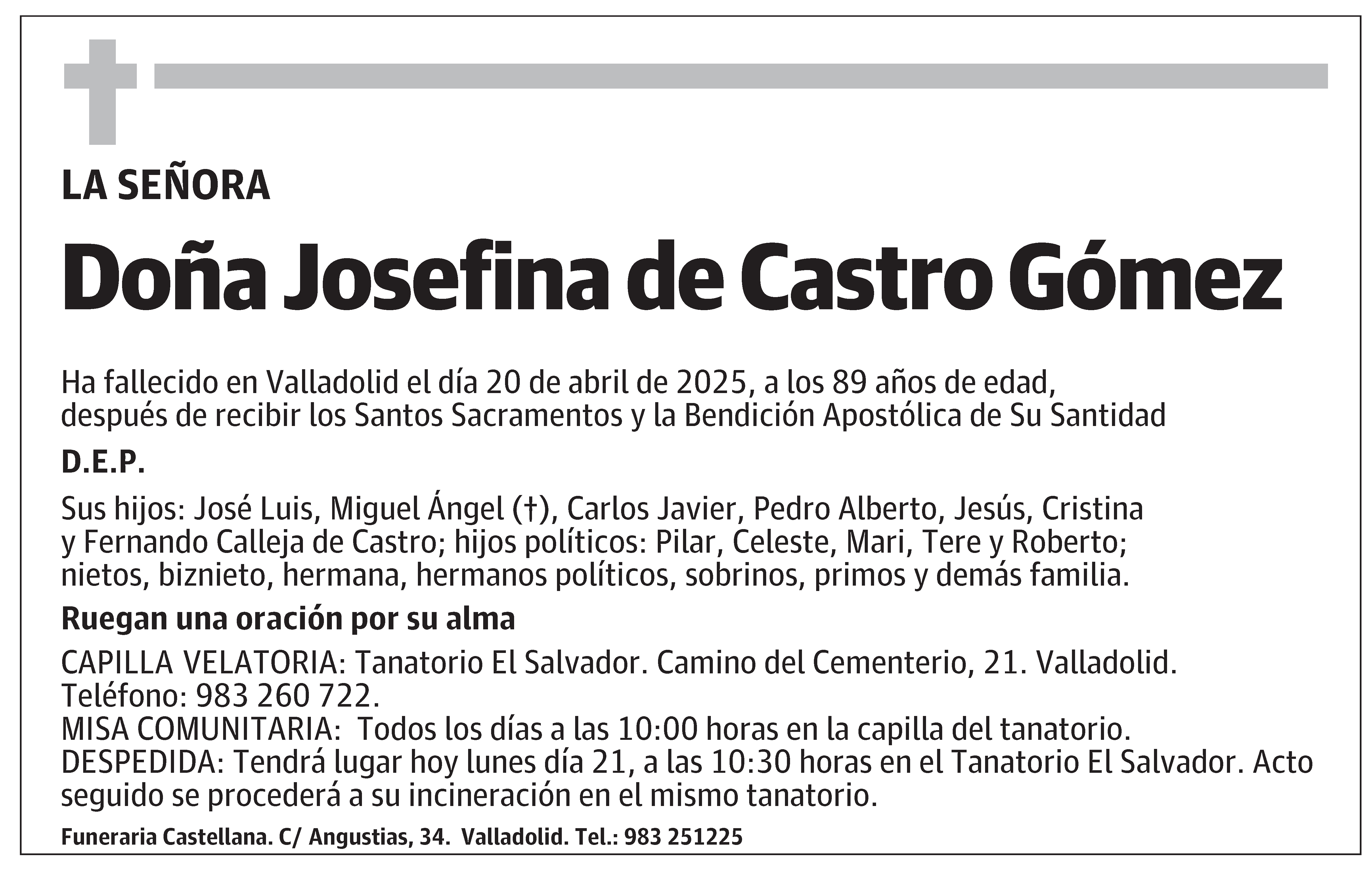 Josefina de Castro Gómez