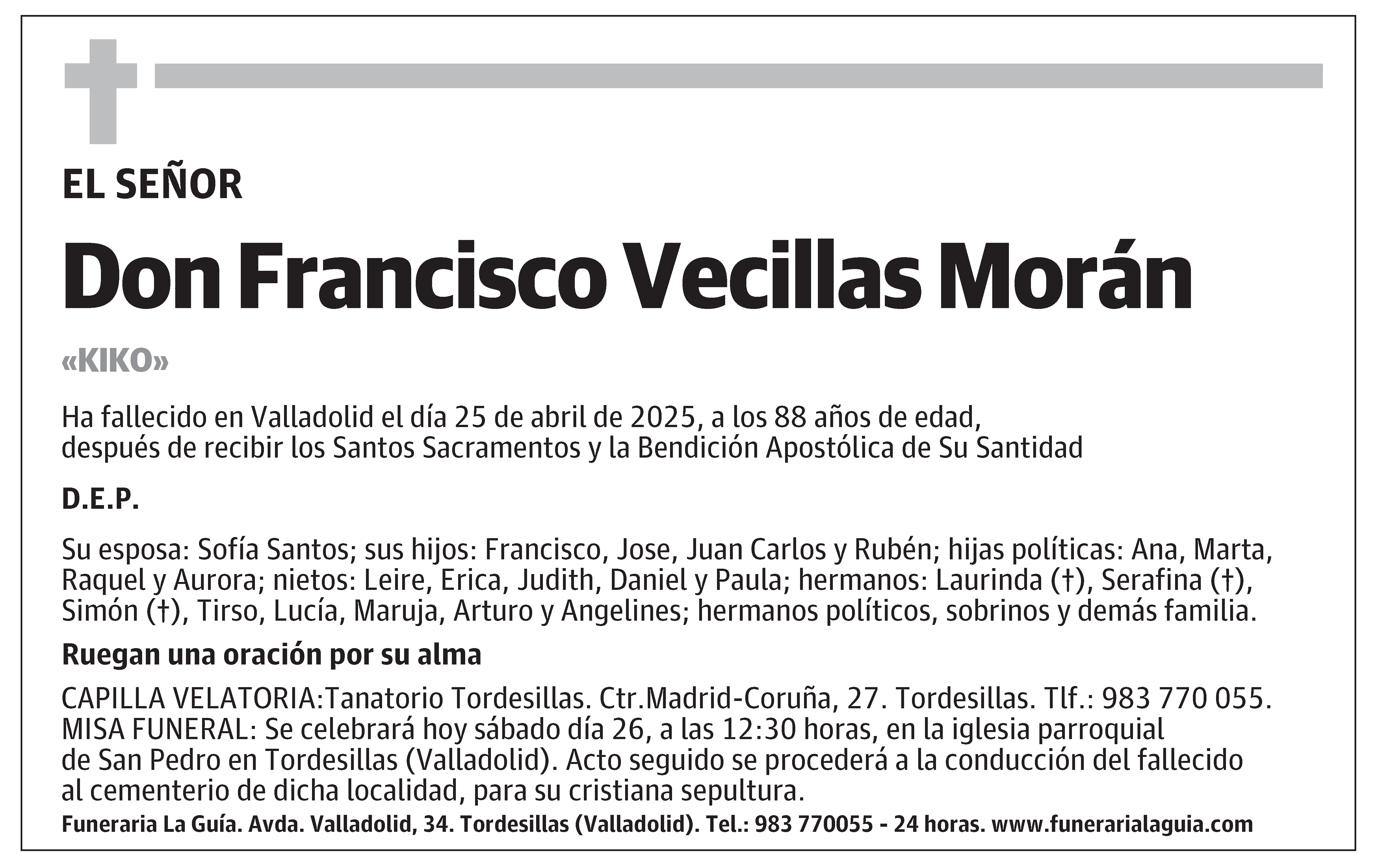 Francisco Vecillas Morán