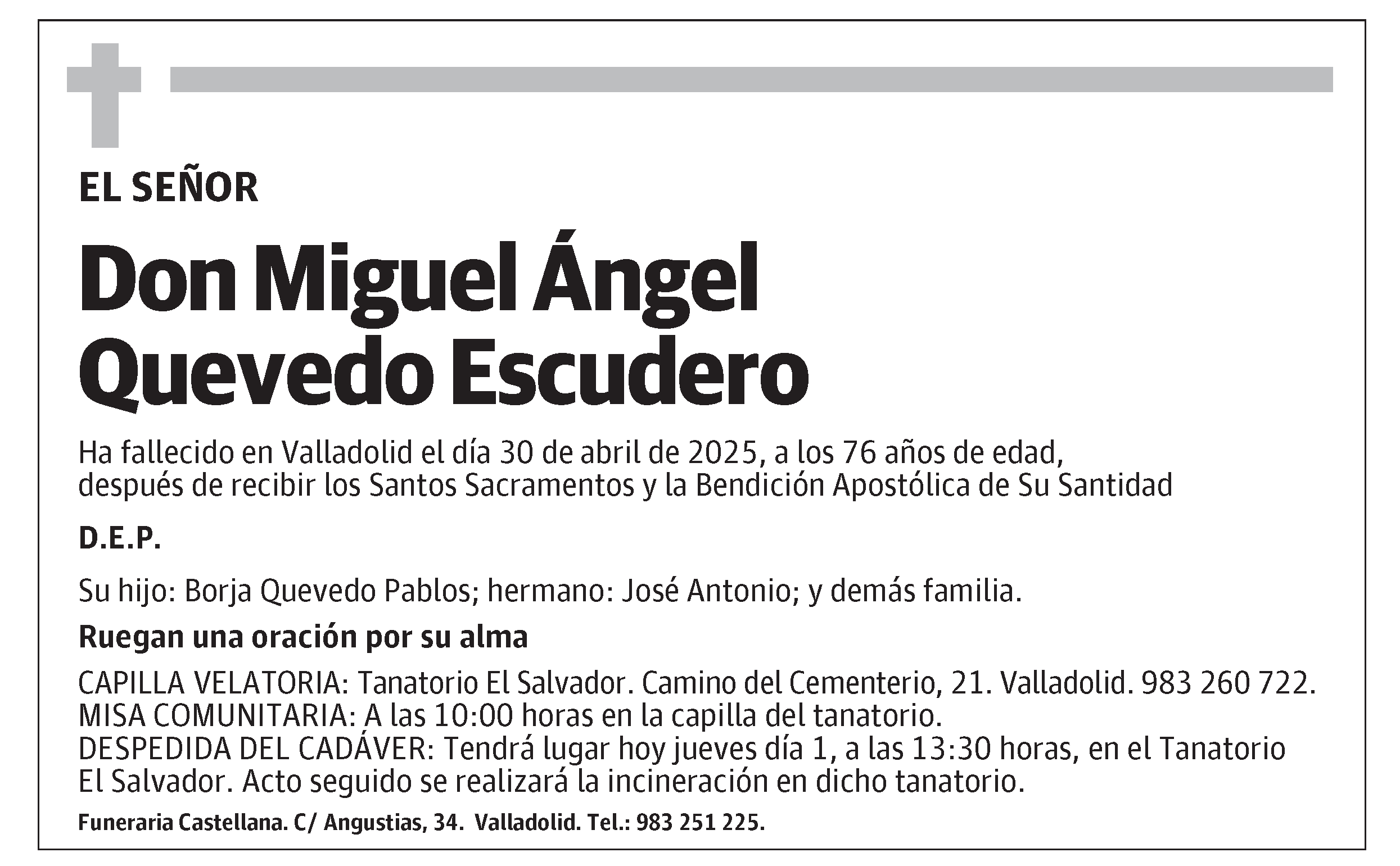 Miguel Ángel Quevedo Escudero