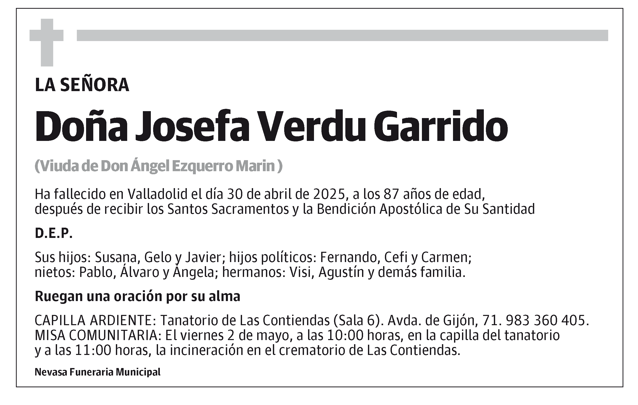Josefa Verdu Garrido