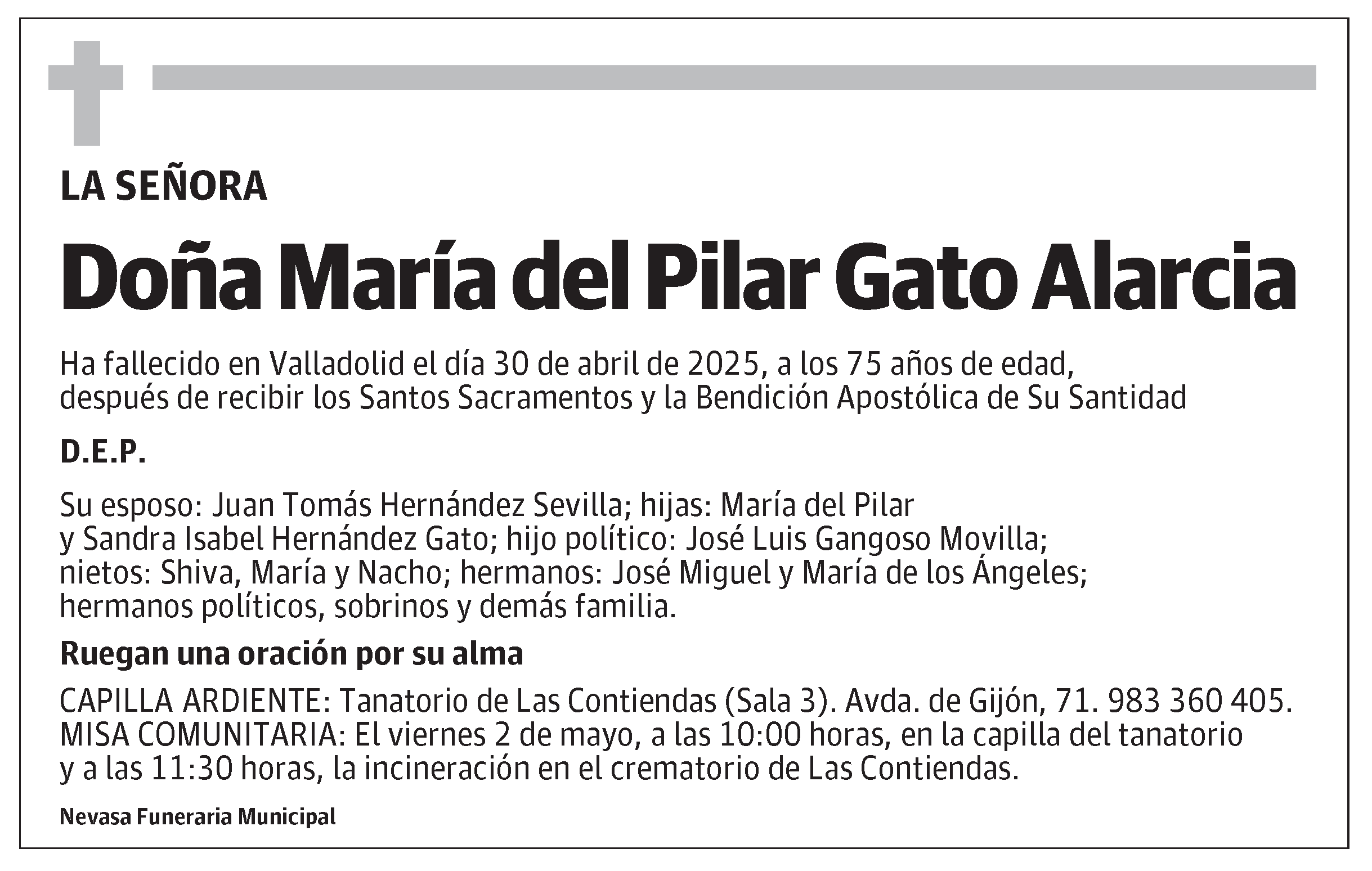 María del Pilar Gato Alarcia