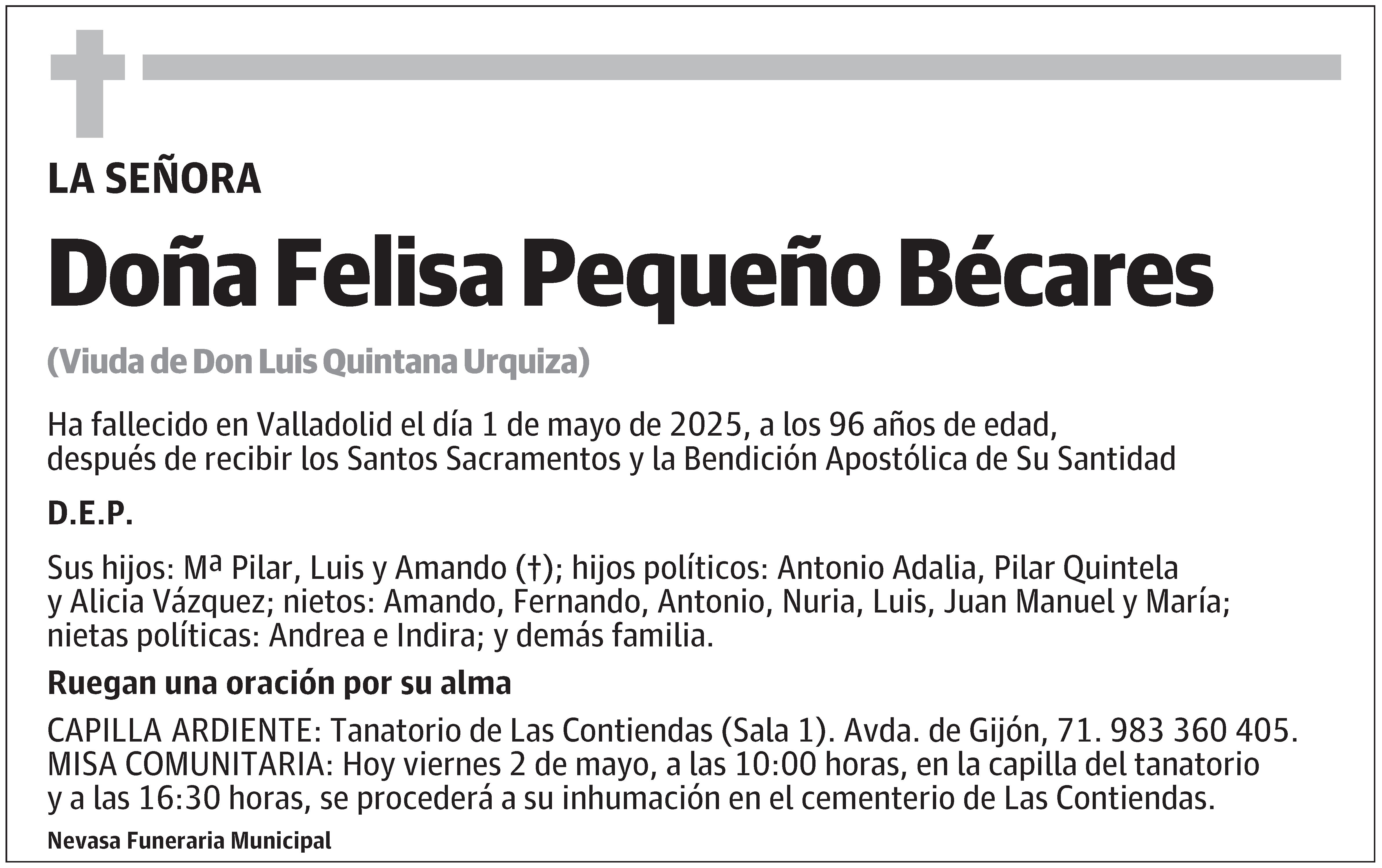 Felisa Pequeño Bécares