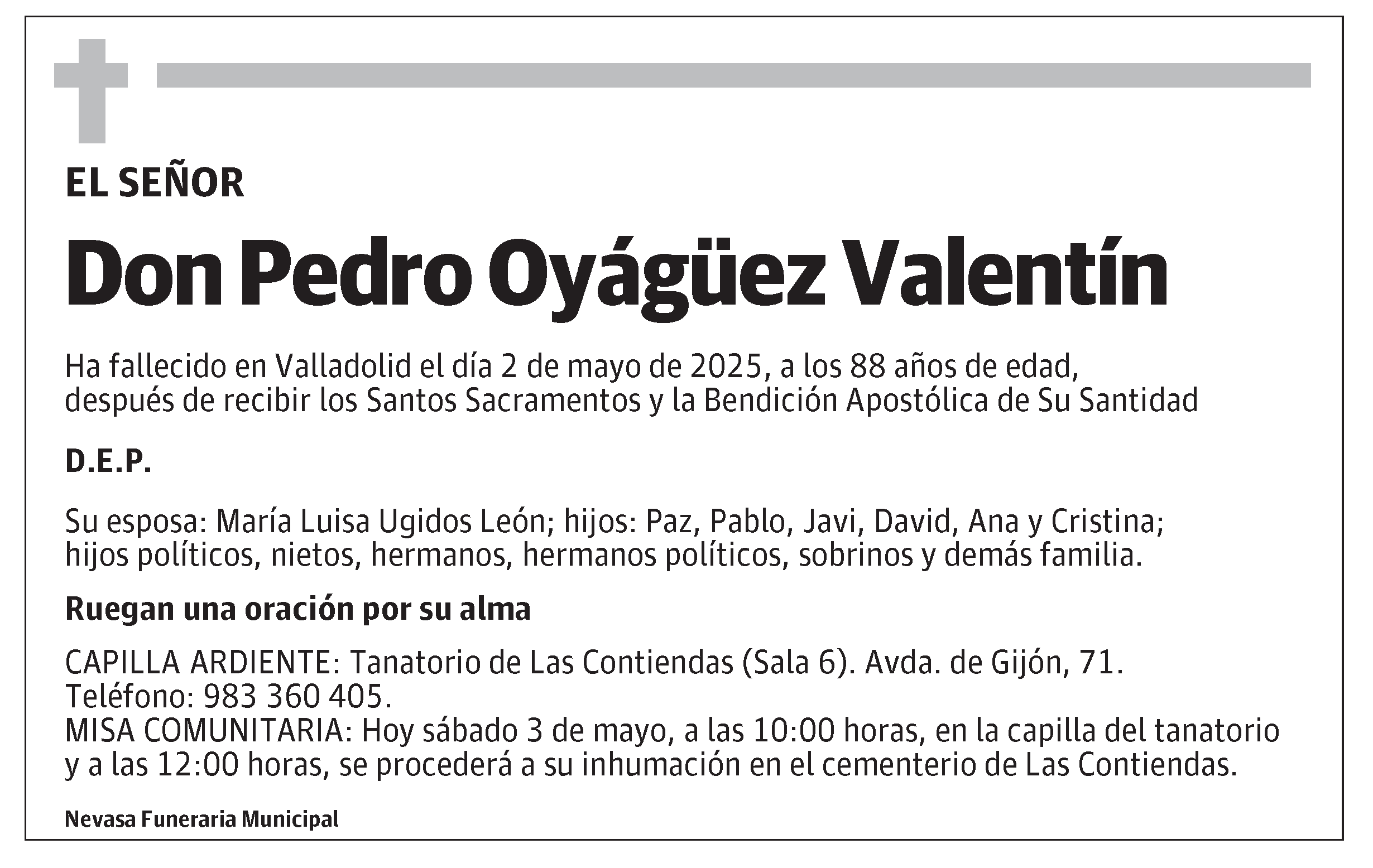 Pedro Oyágüez Valentín