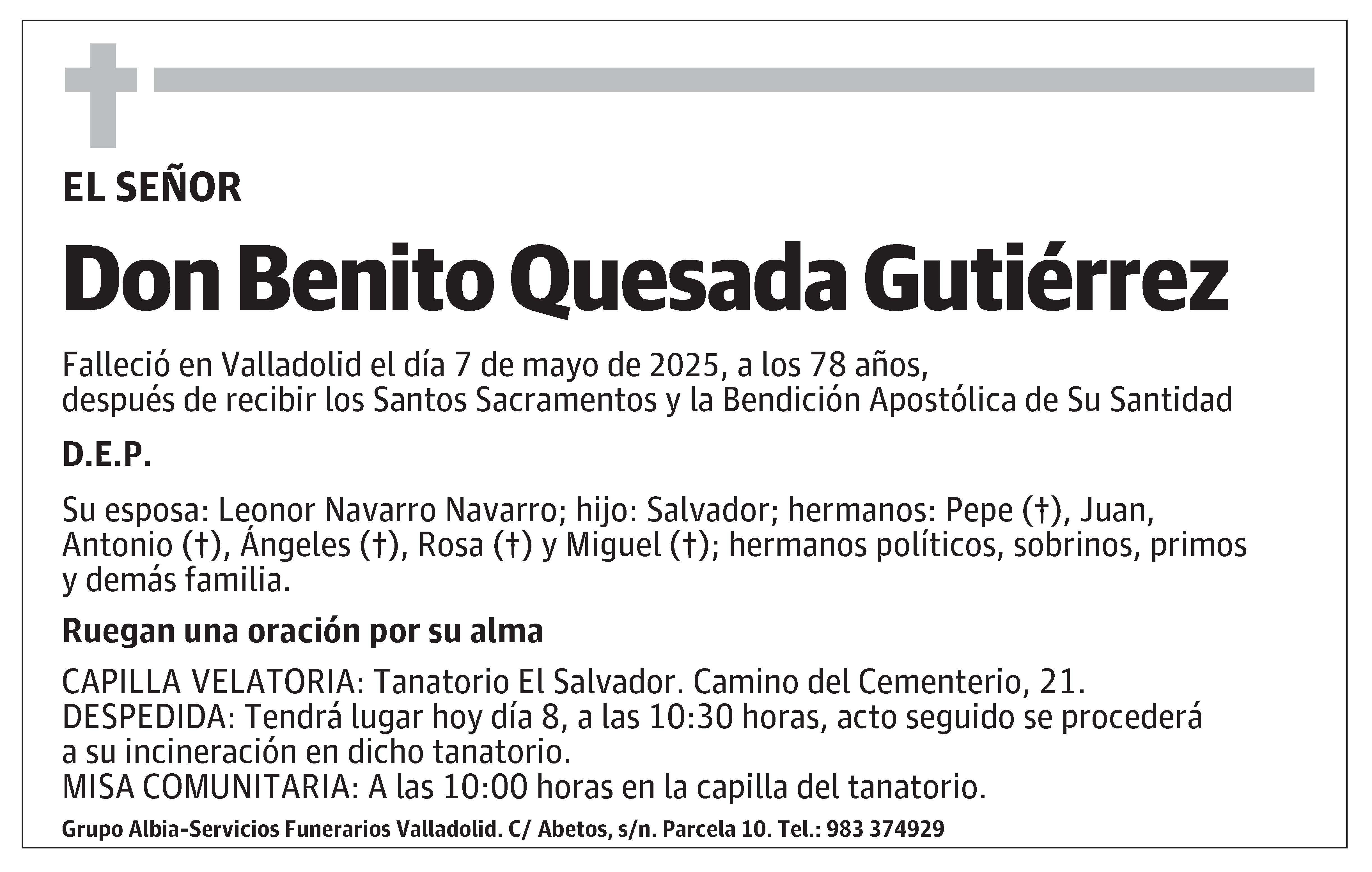 Benito Quesada Gutiérrez
