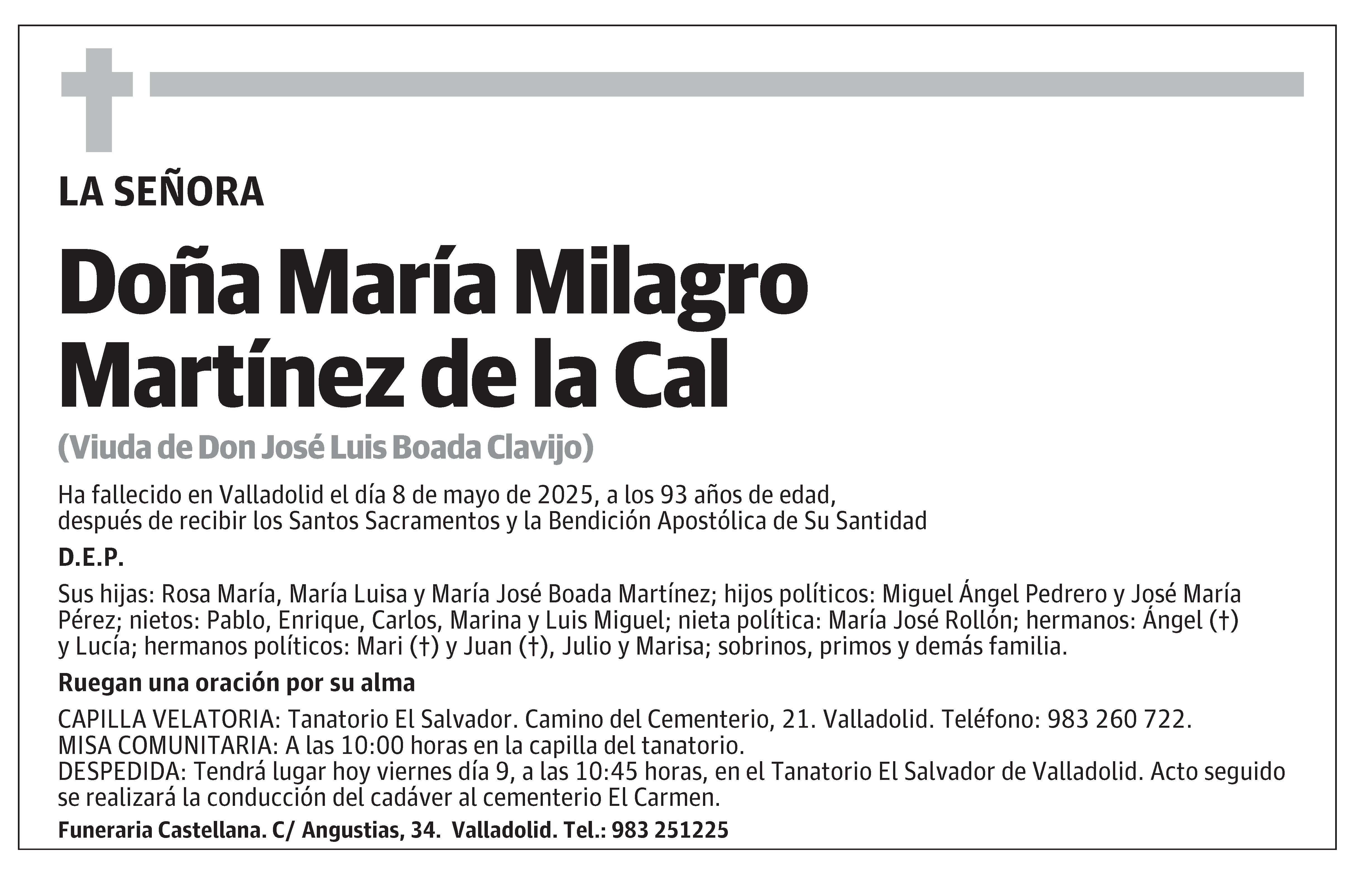 María Milagro Martínez de la Cal