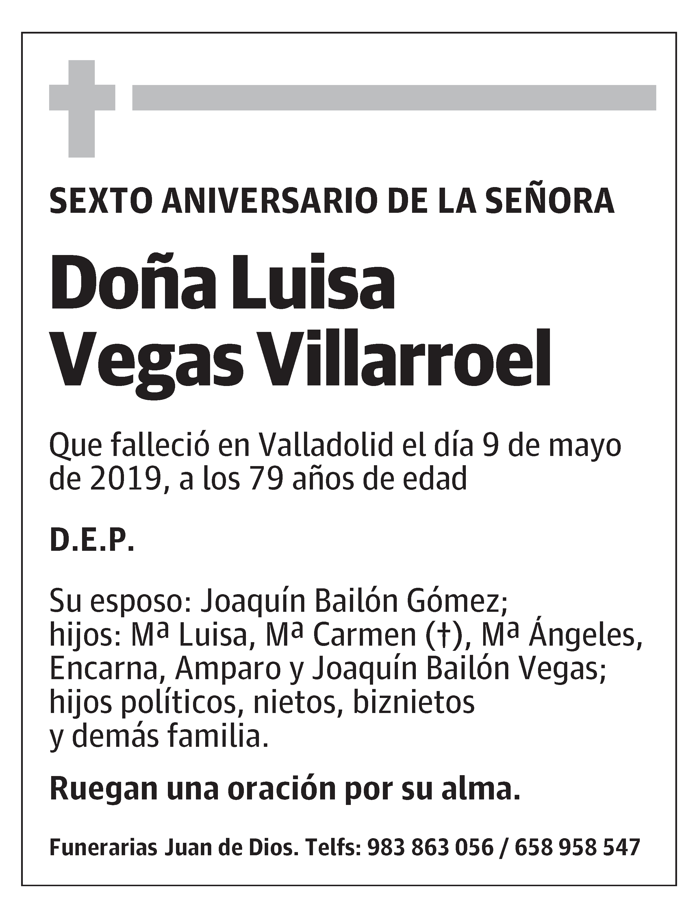 Doña Luisa Vegas Villarroel