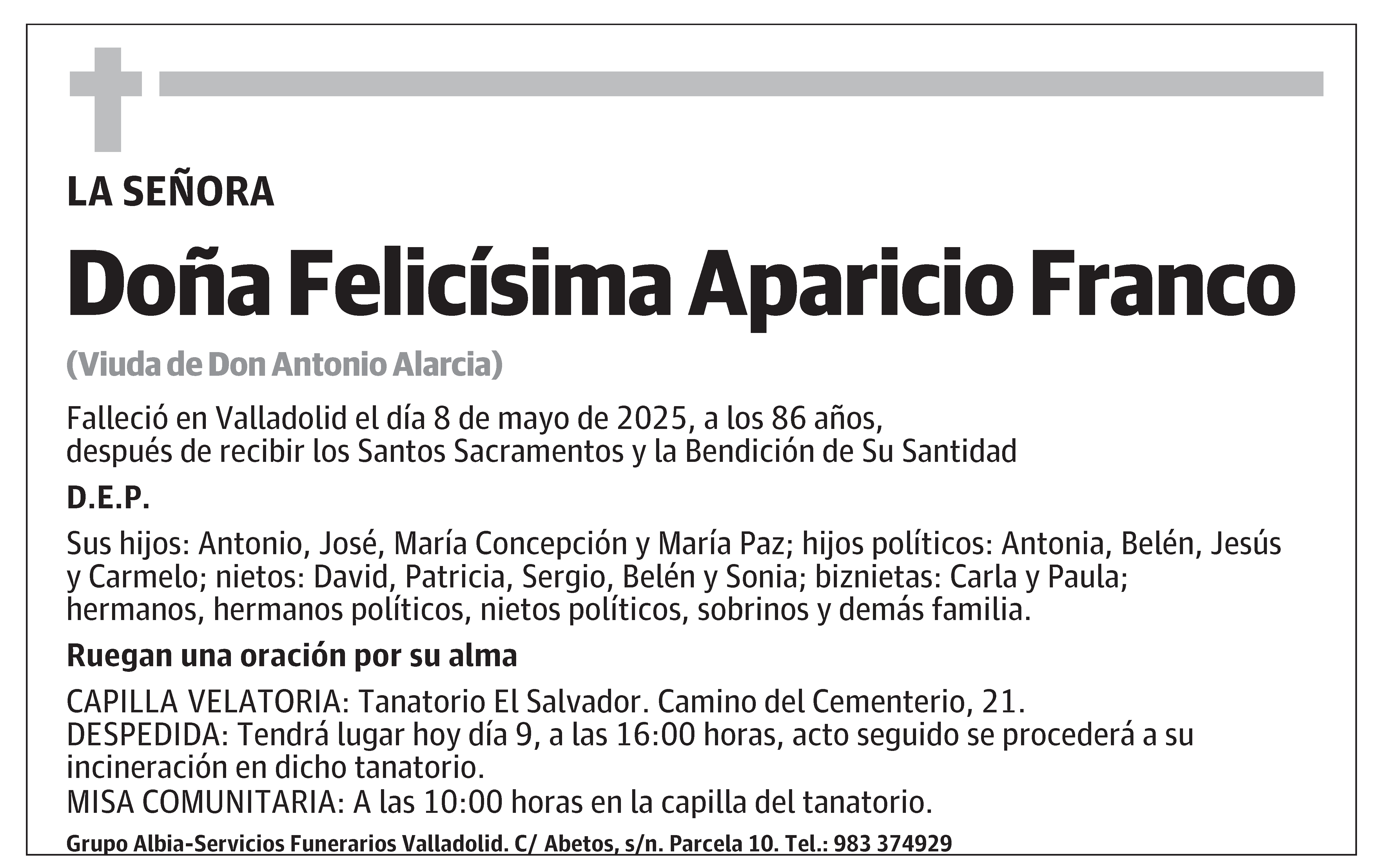 Felicísima Aparicio Franco