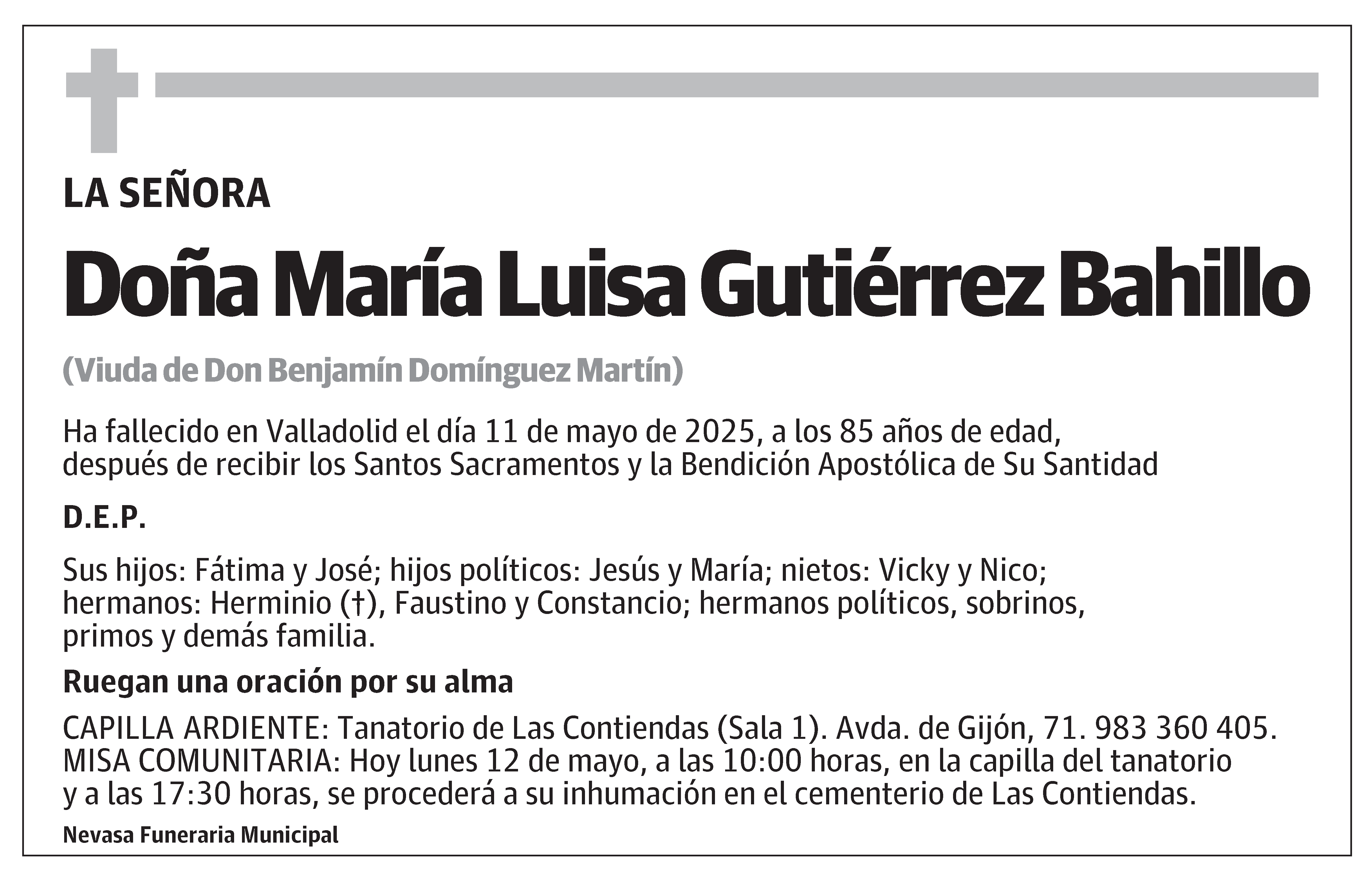 María Luisa Gutiérrez Bahillo