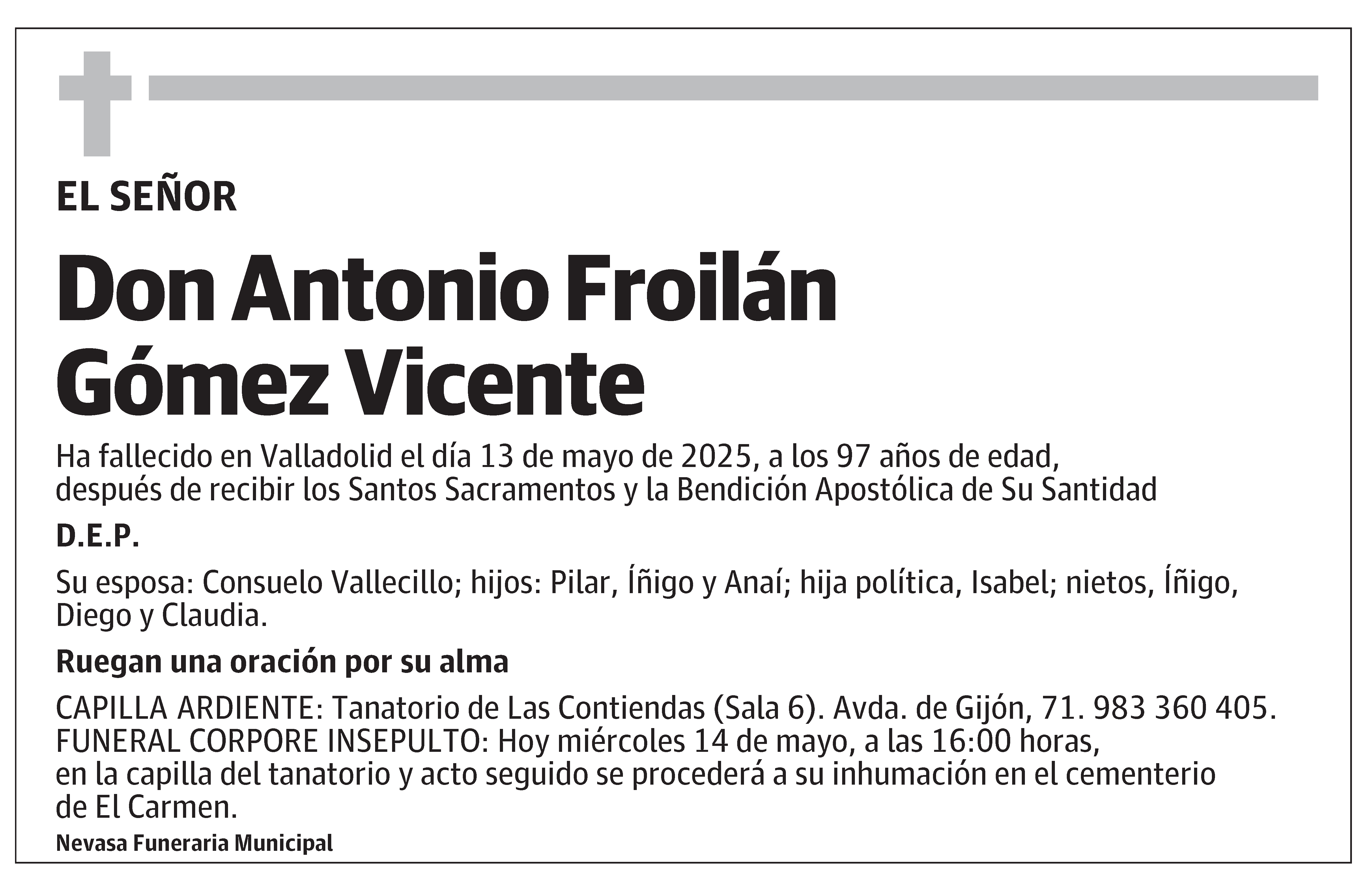 Antonio Froilán Gómez Vicente