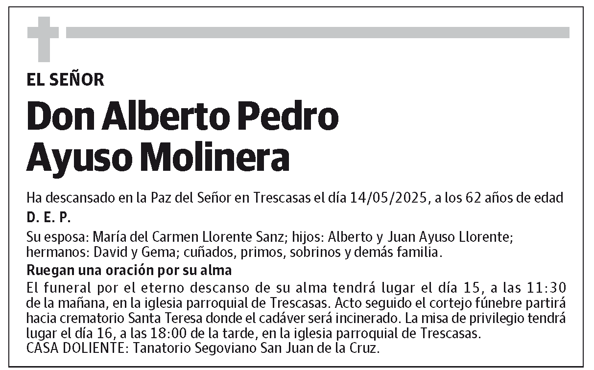 Alberto Pedro Ayuso Molinera
