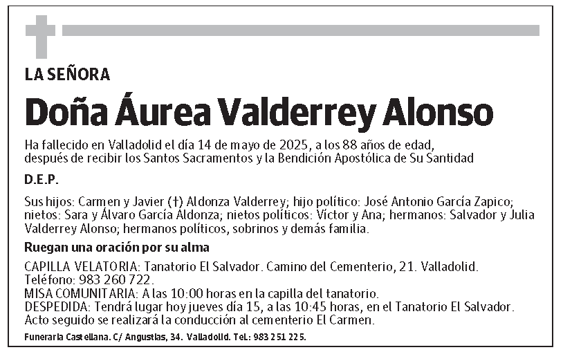 Áurea Valderrey Alonso